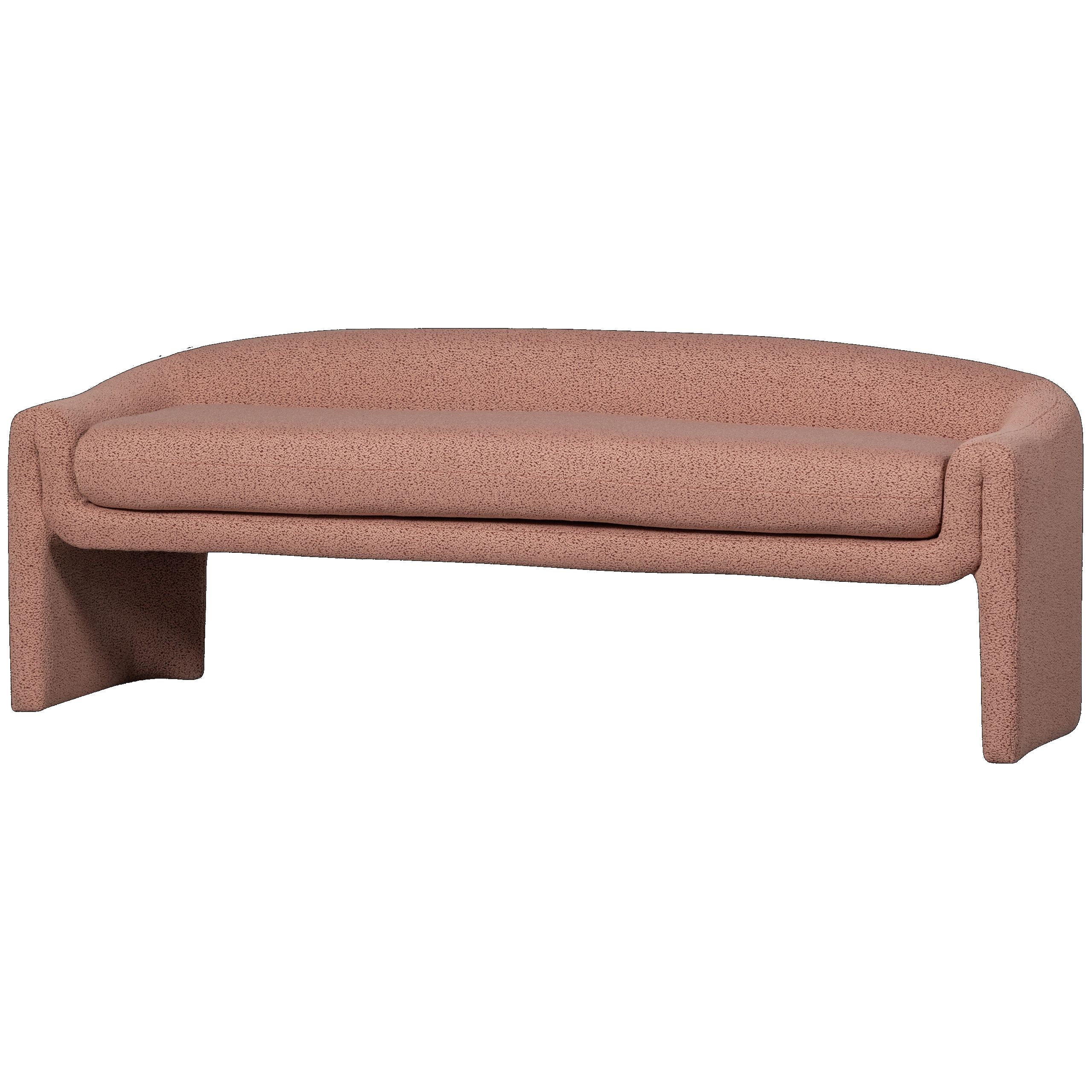 BePureHome Essbank Retro Esstischbank Polsterbank Zone Rose 160