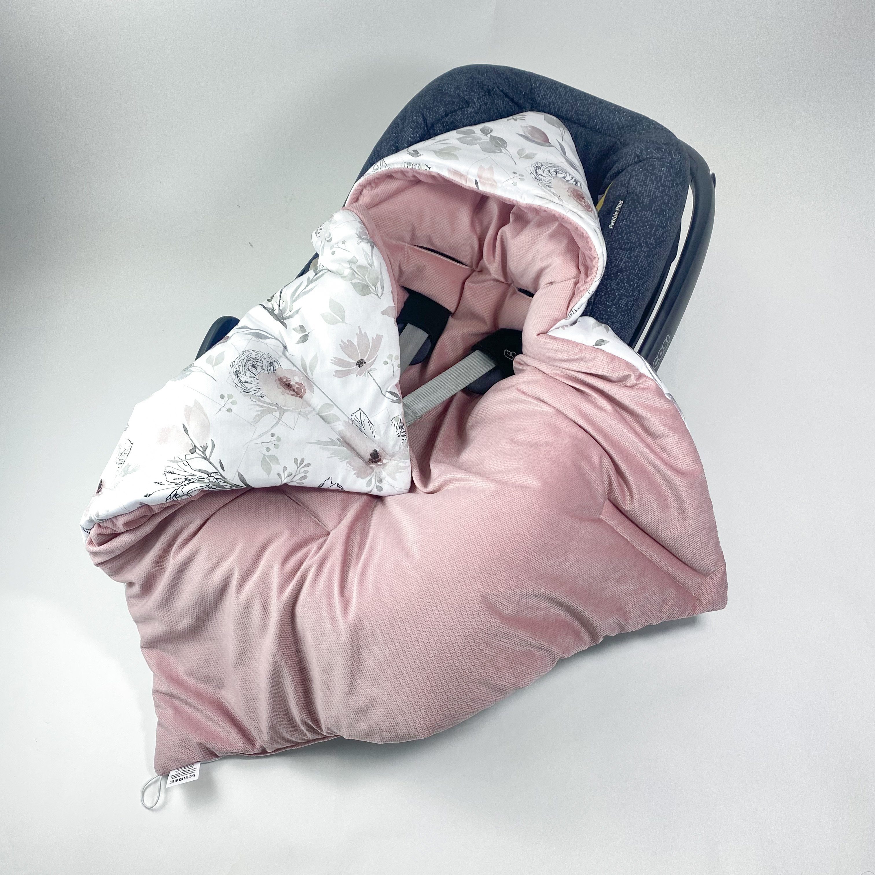 Einschlagdecke Babyschale Autositz mit Klettverschluss, 0-6 0-12 Monaten, Wattiert, BABEES