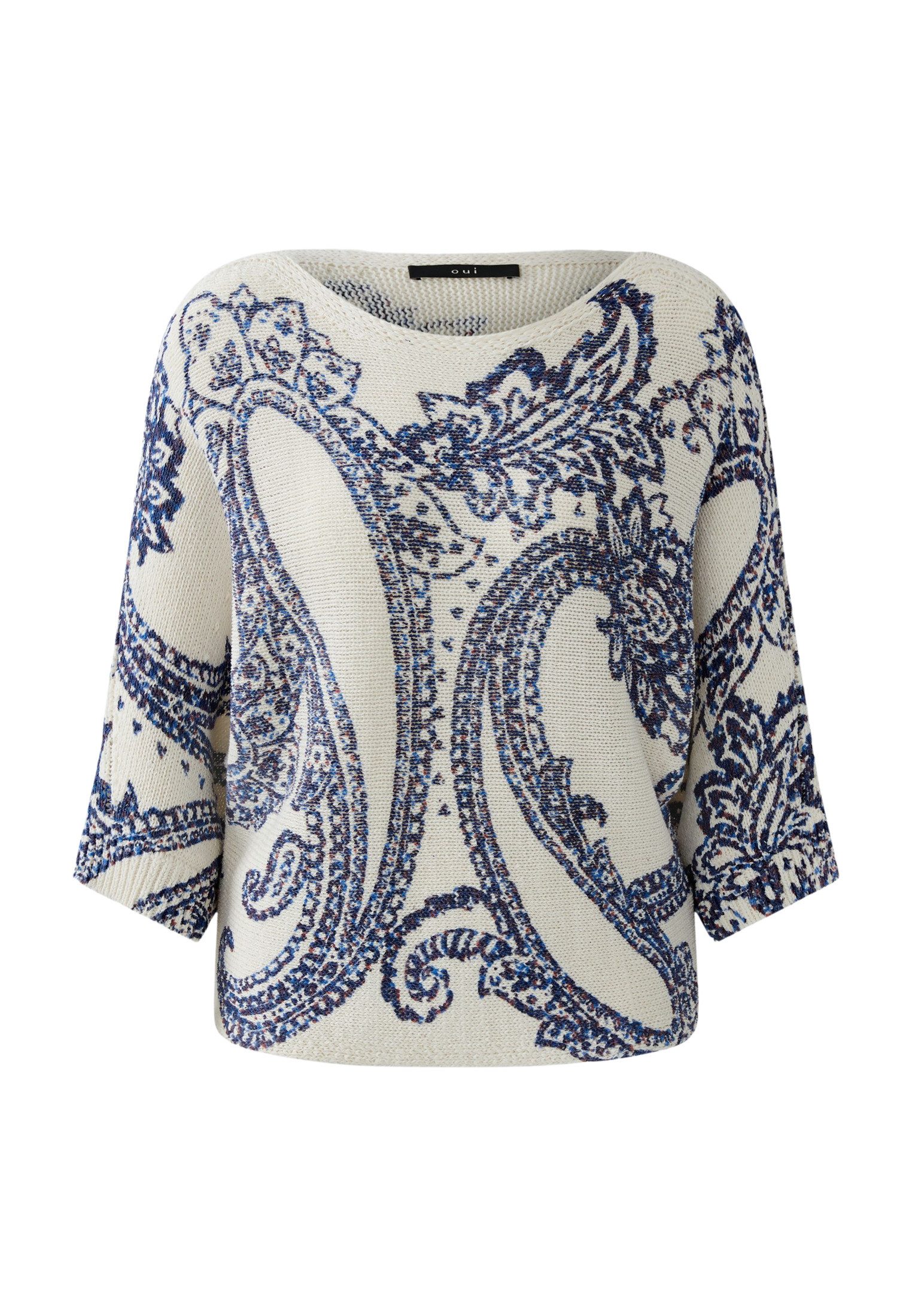 Oui Rundhalspullover