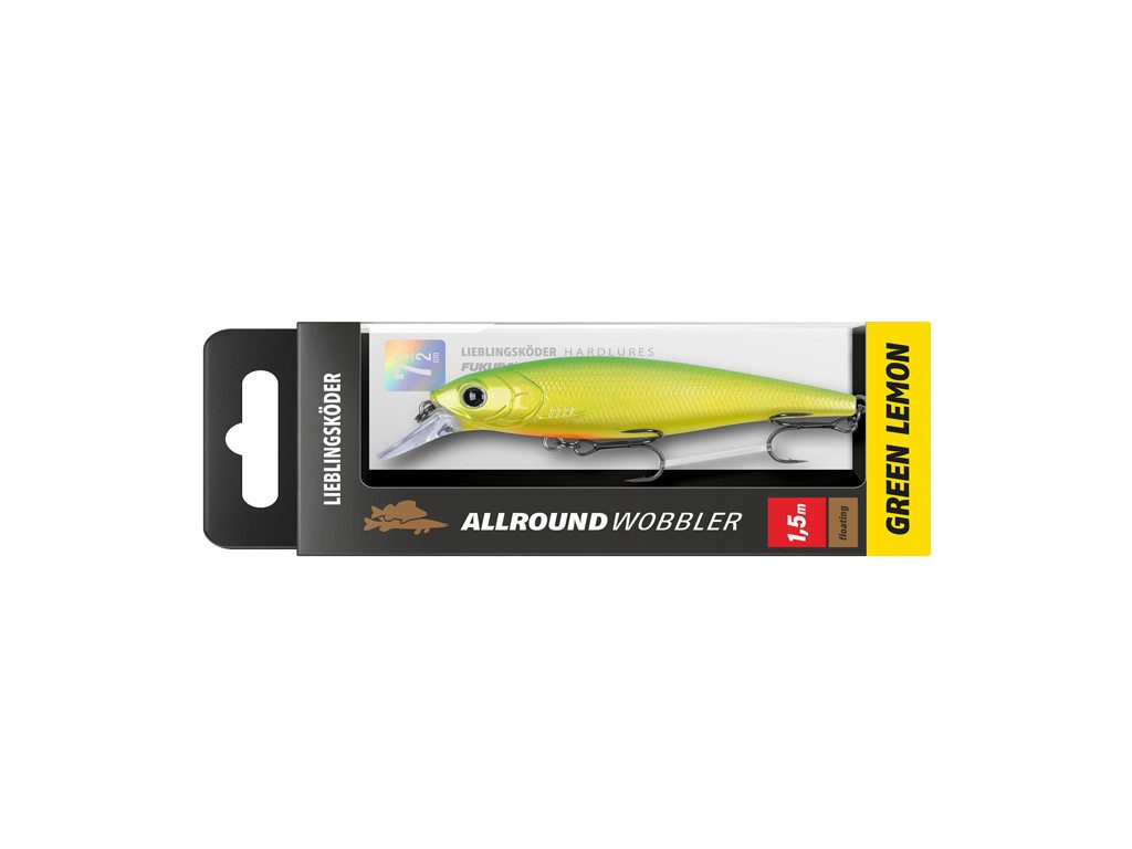 Lieblingsköder Kunstköder Allroundwobbler Set - Lieblingsköder - 3 er Set - Trübes wasser, (Allround trüb, 3-St. Trübes Wasser), Effektiver Lauf, Exzellente Verarbeitung