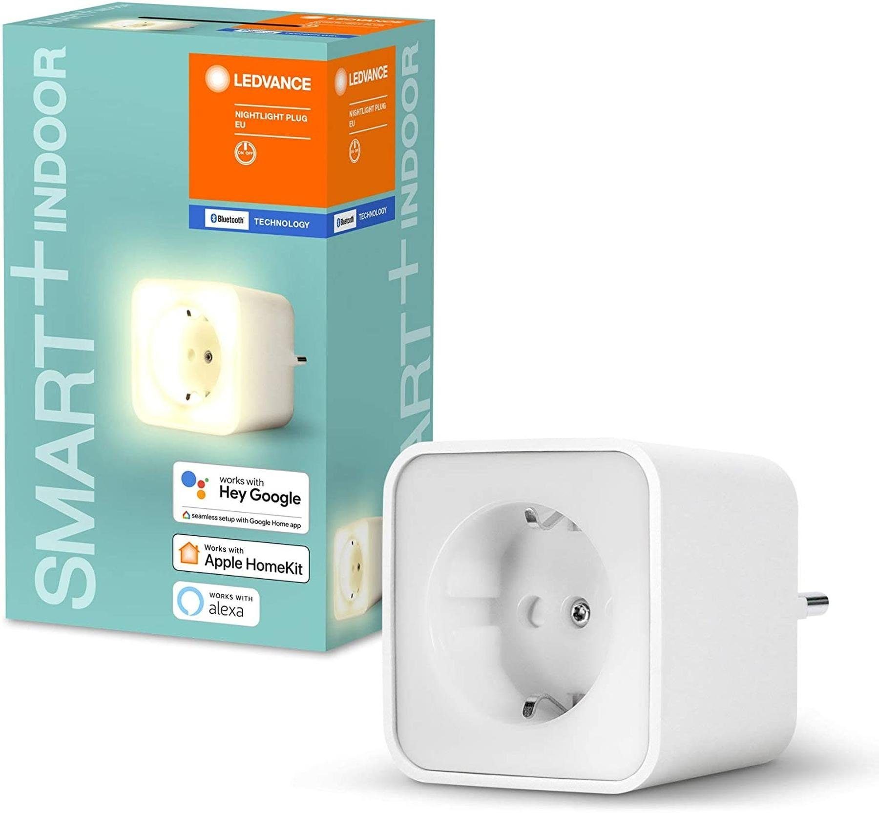 Ledvance Steckdose SMARTEplus Bluetooth Steckdose steuerbare Steckdose Strom, packung, App-gesteuert, Kontrollleuchte