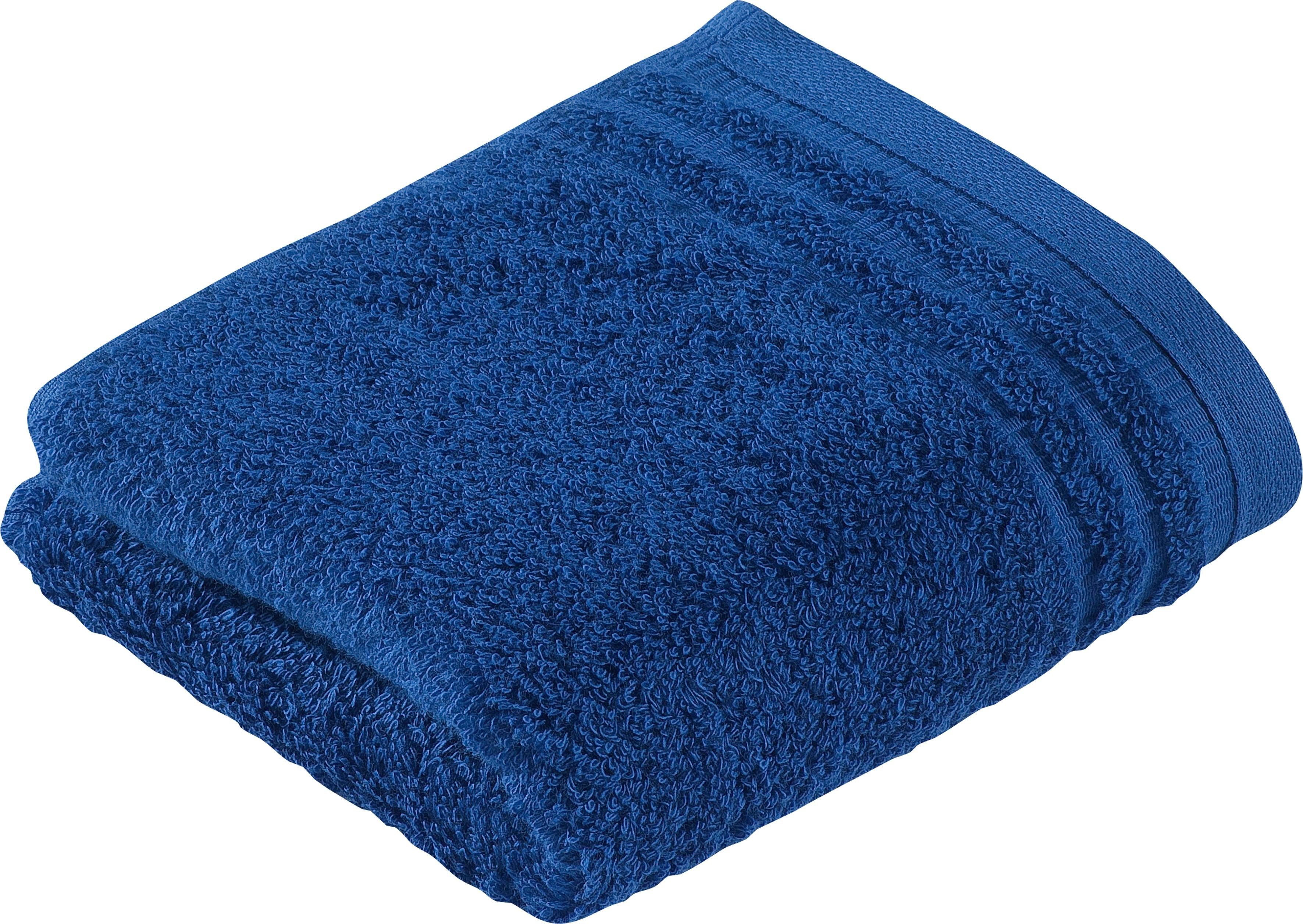 Vossen Seiftuch Vienna Style Supersoft (3-tlg), Waschlappen im Set, supersoft Baumwolle deep blue