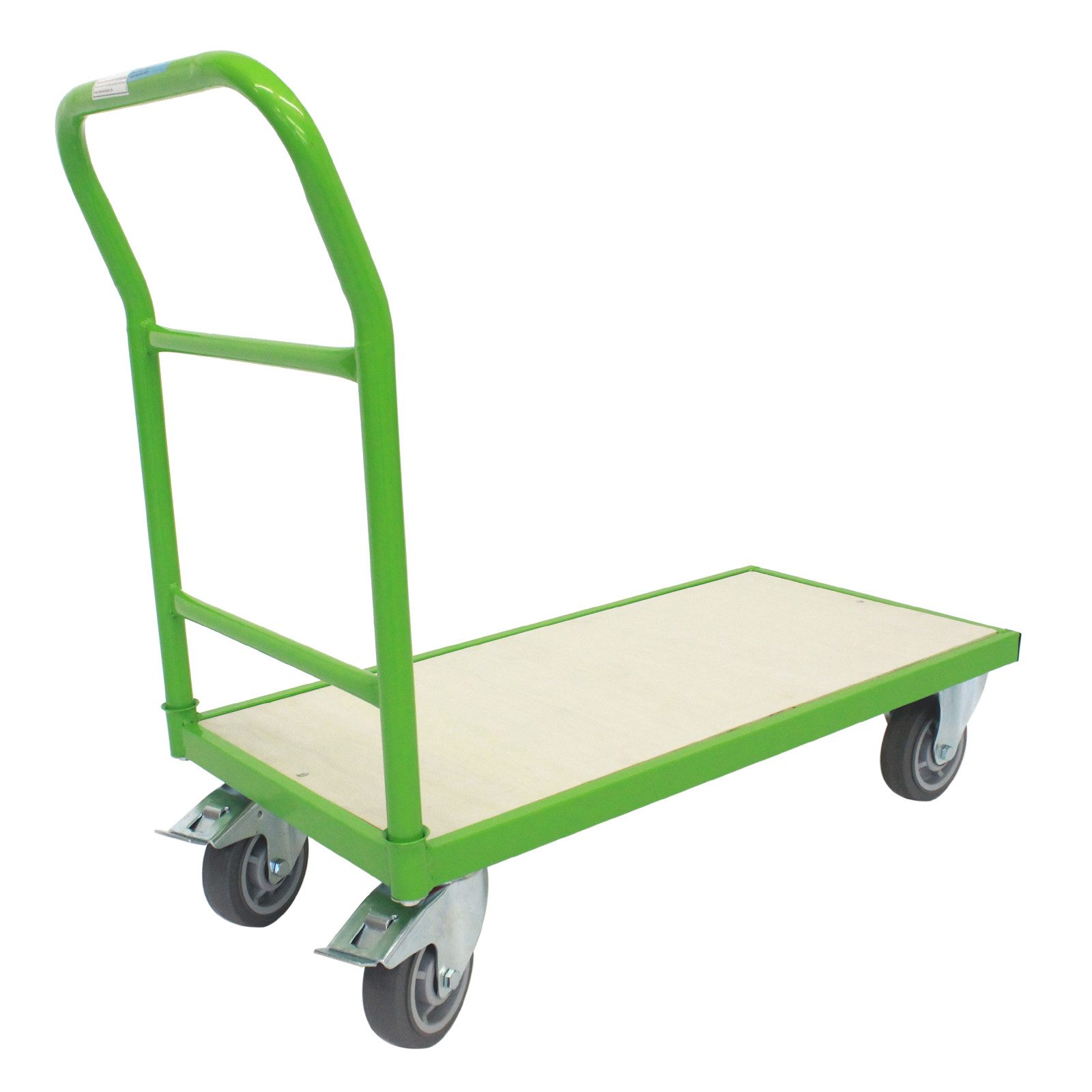 TRUTZHOLM Transportwagen Plattformwagen 500 kg Traglast ca.96 x 49 cm 2 Lenkrollen inkl. Bremse, (Artikel, 1-St., teilmontiert), hohe Stabilität