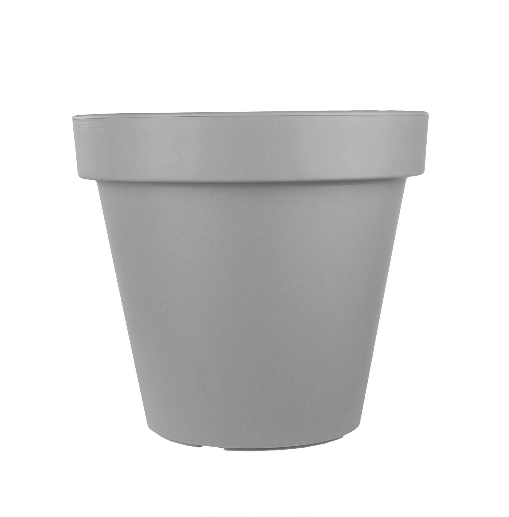 BigDean Blumentopf Ø 39 cm Grau Pflanztopf Containertopf übertopf Pflanzkübel rund (1 St)