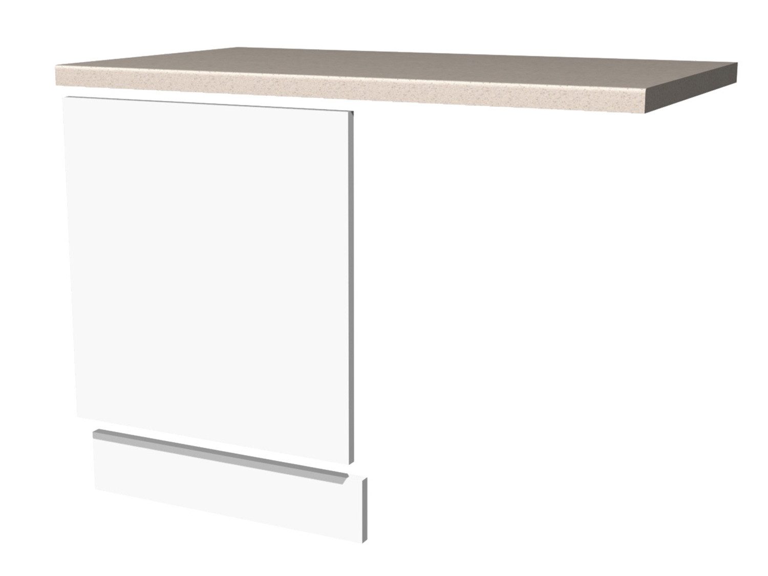 Flex-Well Frontblende Geschirrspüler-Paket teilintegriert - Weiß – Witus