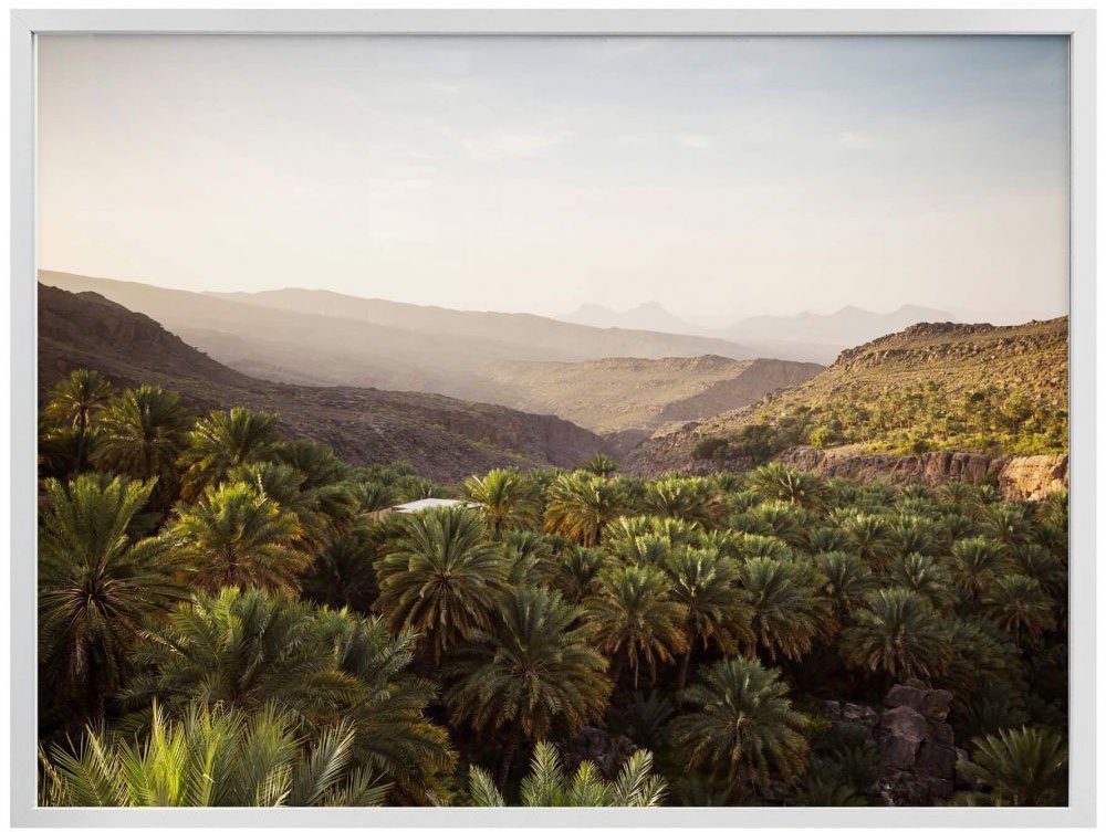 Wandbild, Wüste St), Bild, Oman, Wandposter Oase Poster, (1 Poster Wall-Art