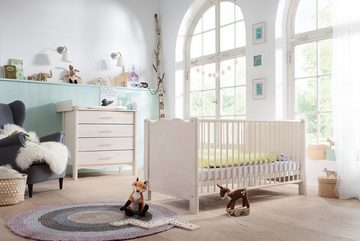 BioKinder - Das gesunde Kinderzimmer Babybett Feli, 70x140 cm mit Matratze