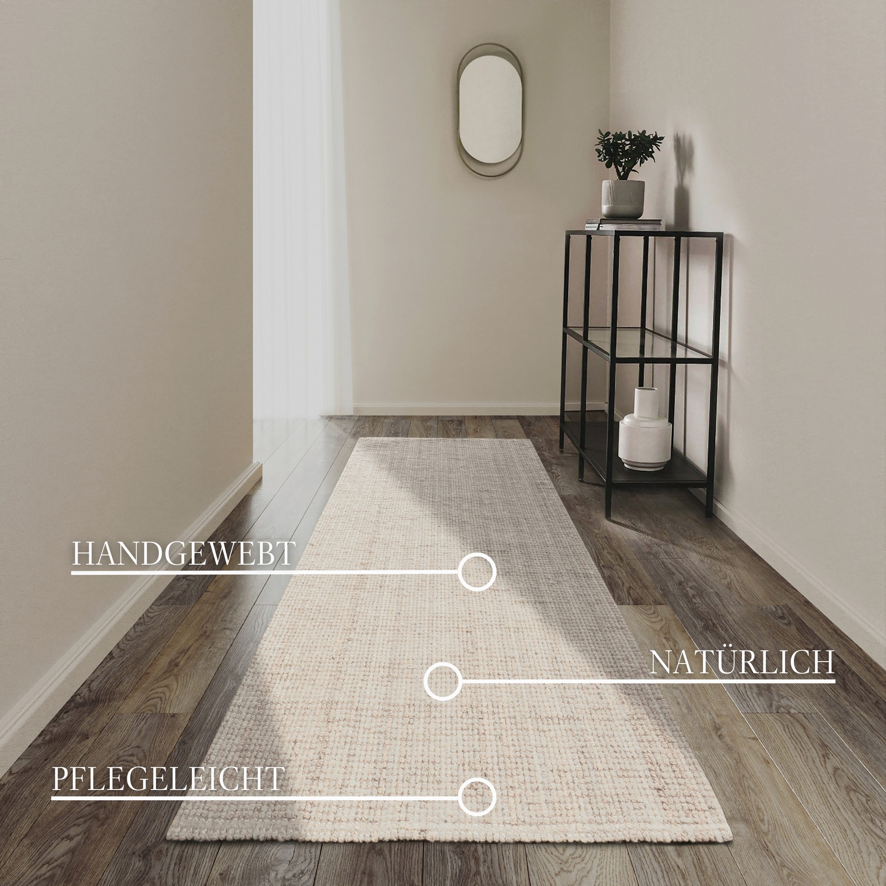 Villeroy & Boch Teppich Rosalie Juteteppich, rechteckig, Höhe: 10 mm, Läufer, 100% Jute, Natur, Wohnzimmer, Esszimmer, Schlafzimmer, GRS