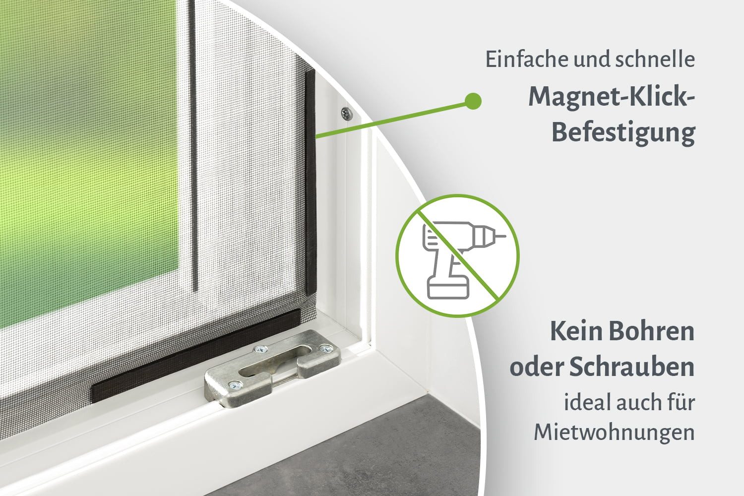 empasa Insektenschutz-Fensterrahmen "SELECT", Fliegengitter Magnetfenster Pollenschutz