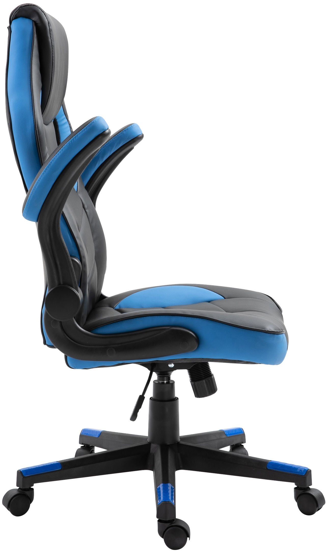 Gaming drehbar CLP schwarz/blau Chair Omis Kunstleder, höhenverstellbar und