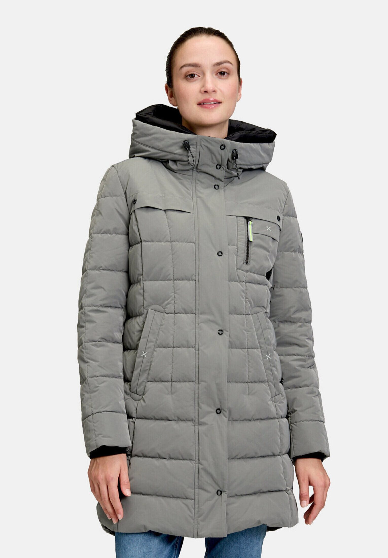 Amber & June Winterjacke Damen mit Kapuze