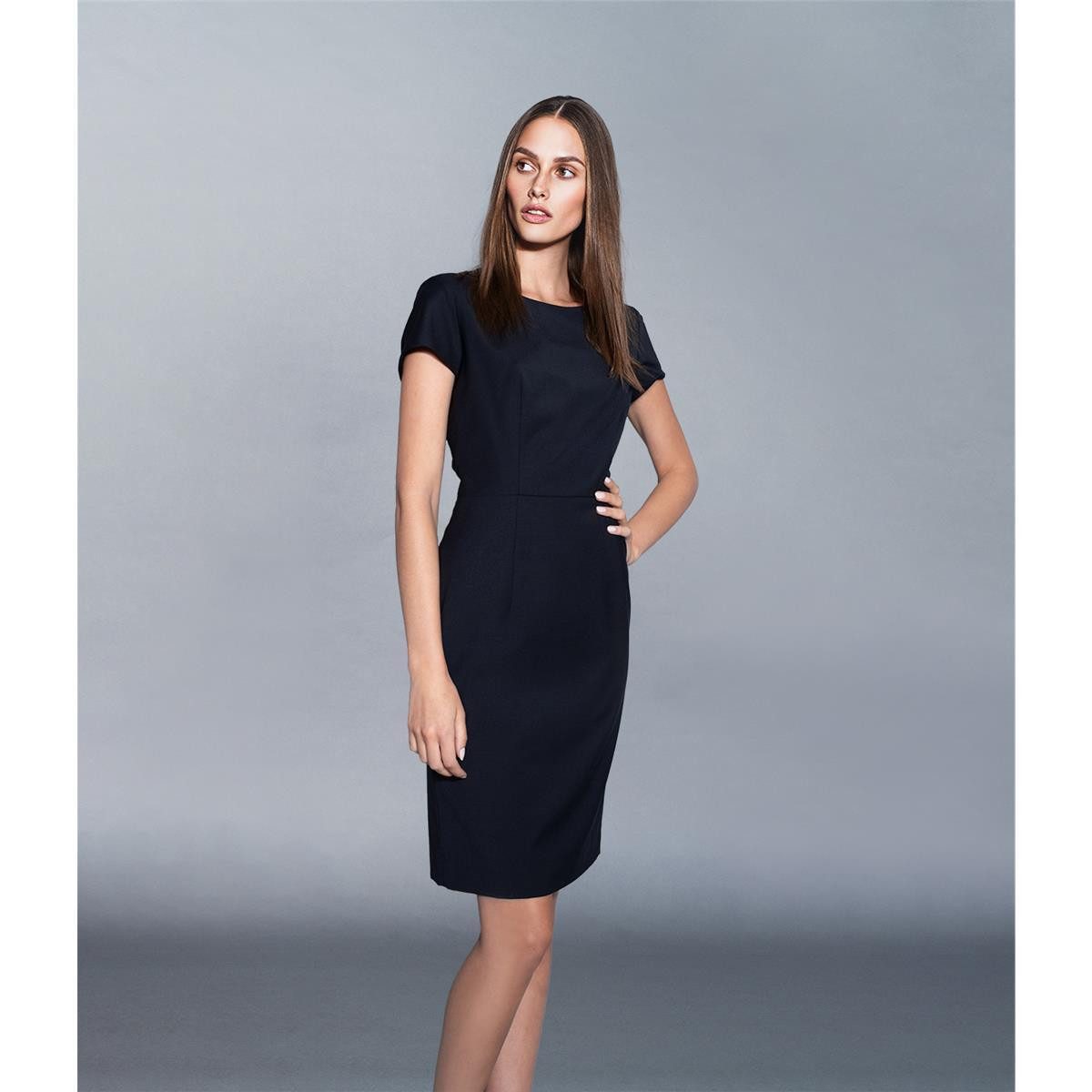 HECHTER PARIS Etuikleid HECHTER PARIS Corporate Kleid Tailored Modern Fit Marine – Bild 3 von 4