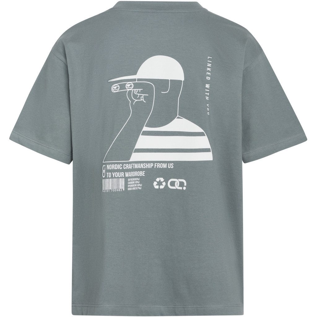 GRUNT T-Shirt Villaher (1-tlg) Grafik-Print auf der Rückseite