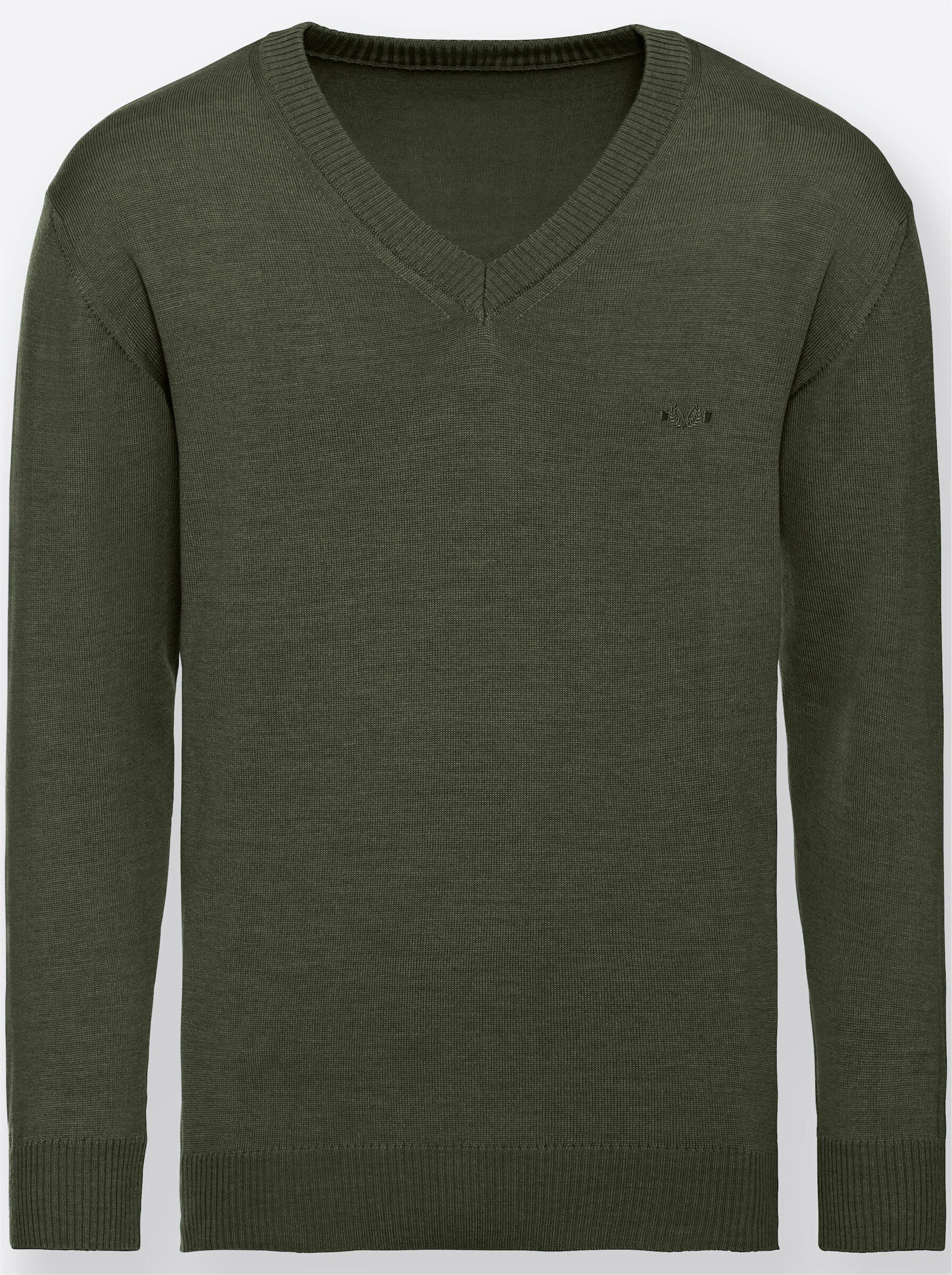 Witt Strickpullover V-Pullover Langarm