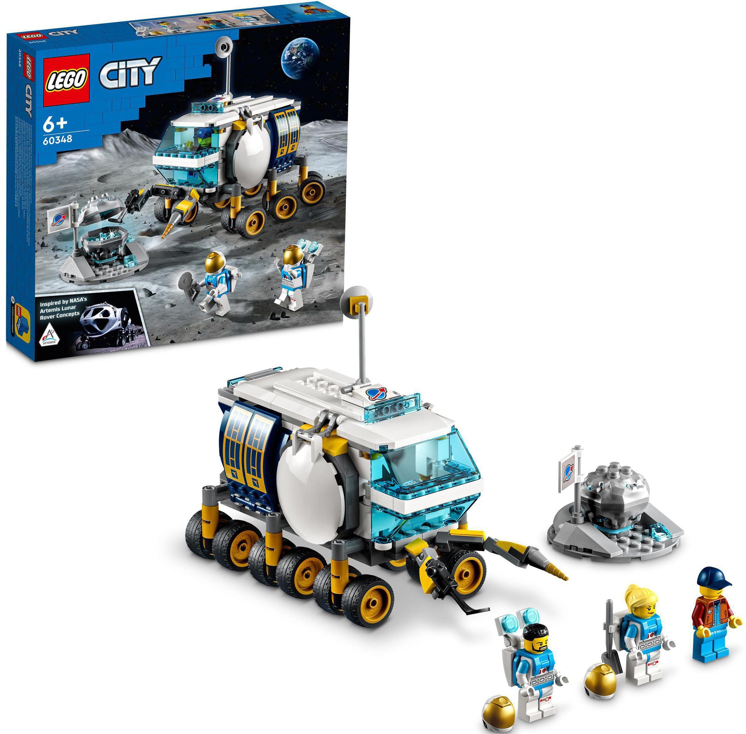 St), Konstruktionsspielsteine LEGO® (60348), (275 City, in Europe LEGO® Mond-Rover Made