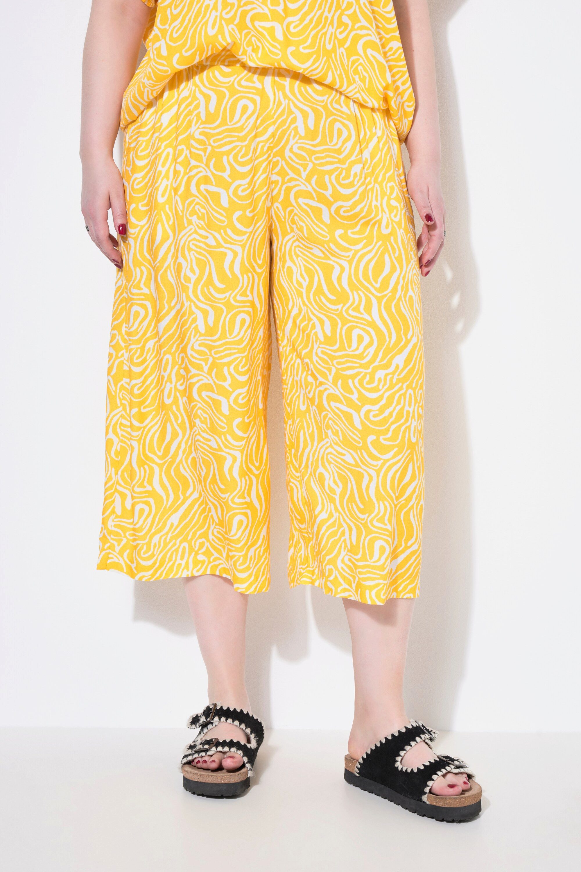 Studio Untold Culotte Culotte Wide Legs Wave Print günstig online kaufen