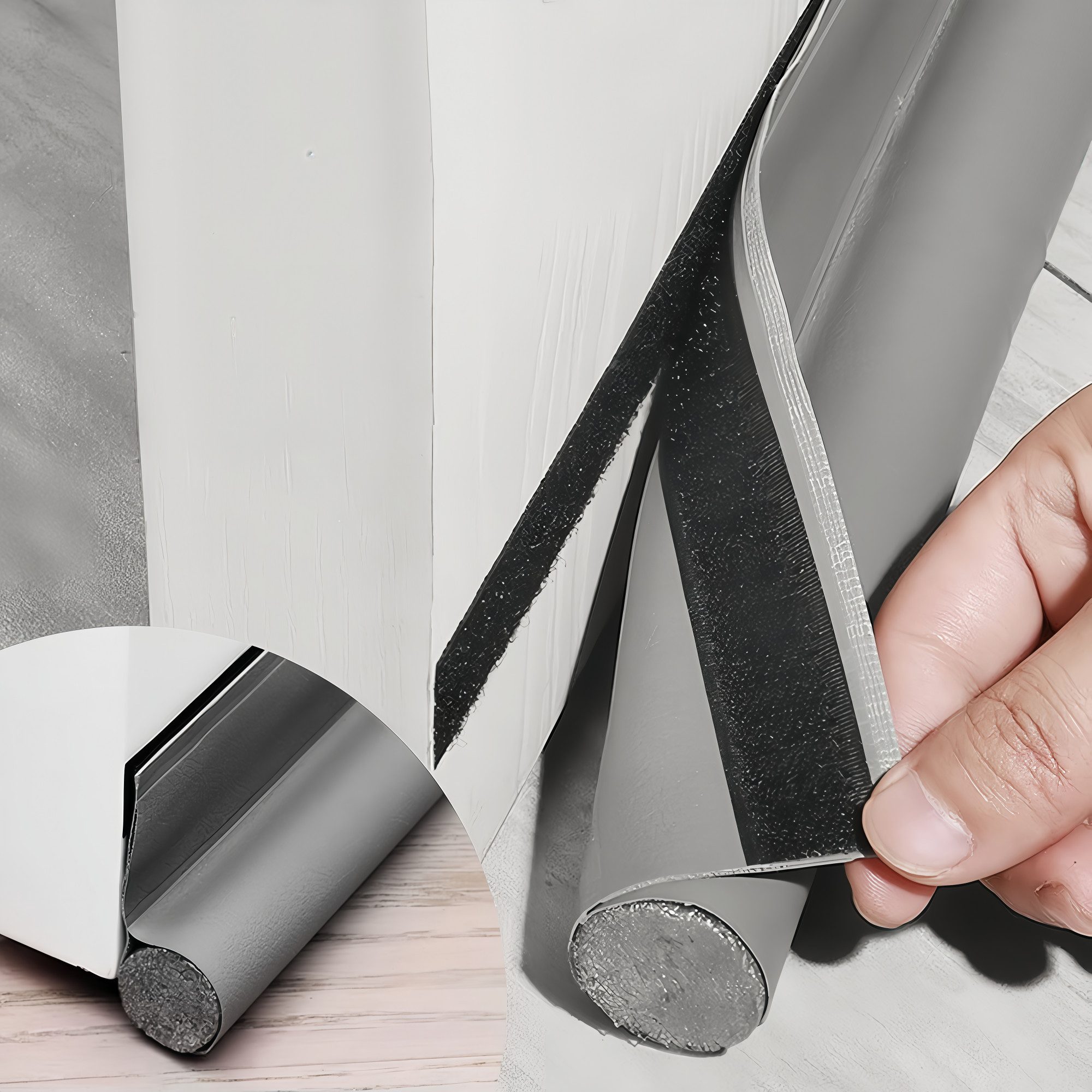 FOUORTUNATE-BEE Zugluftstopper Zugluftstopper für Türen – 2er-Set, einfache Montage, 2-tlg., Effektiver Türzugluftschutz für Zuhause und Büro