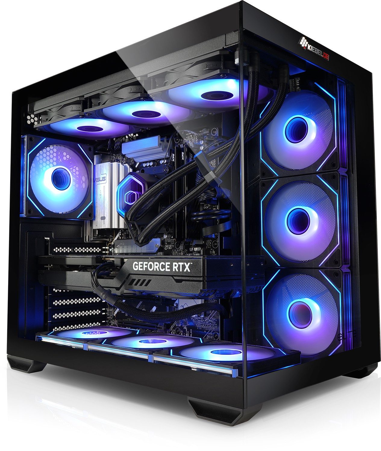 Kiebel Panorama 14 Gaming-PC (Intel Core i7 Intel Core i7-14700KF, RTX 5080, 32 GB RAM, 1000 GB SSD, Wasserkühlung, ARGB-Beleuchtung, WLAN)