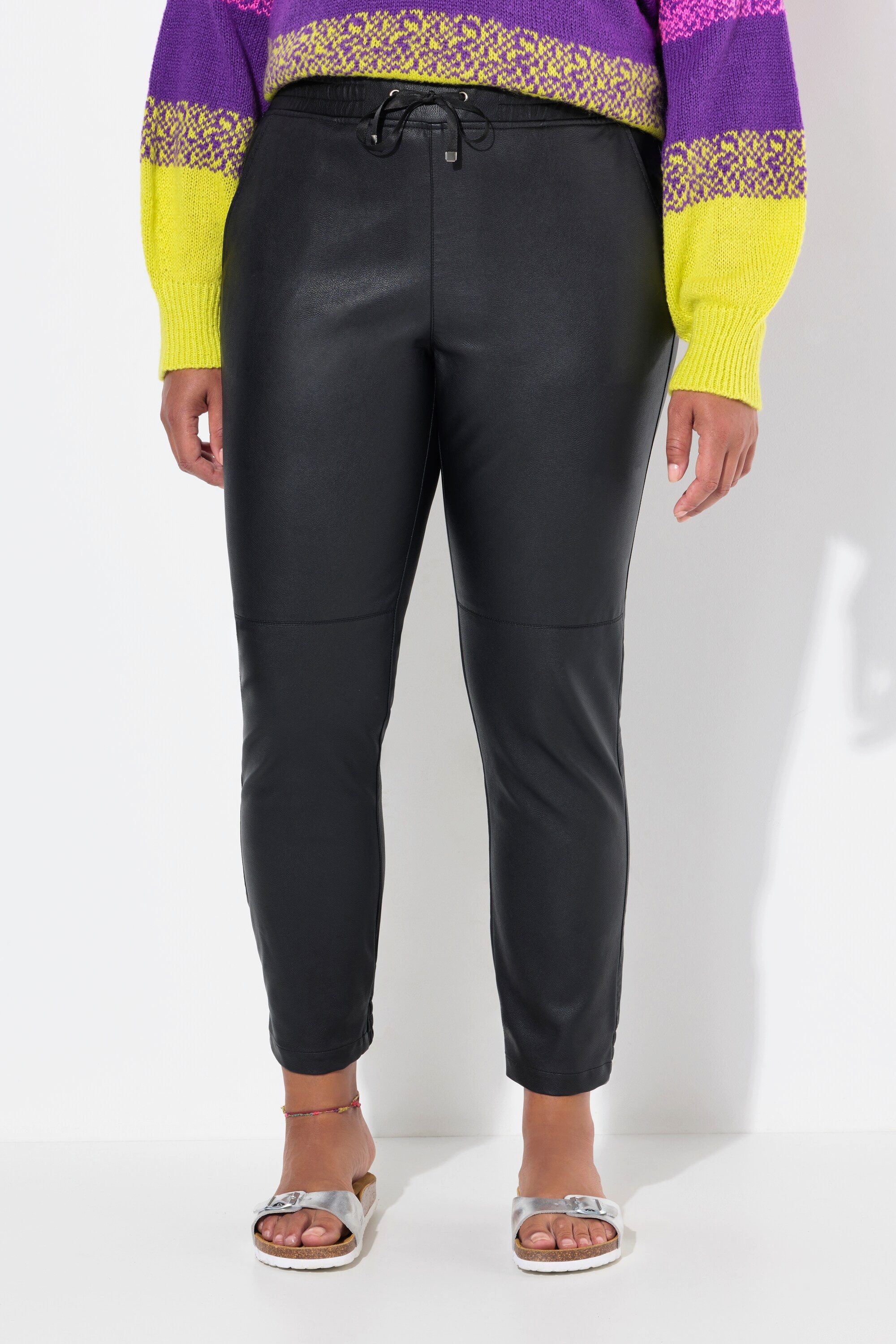 Angel of Style Schlupfhose Lederoptik-Hose Elastikbund günstig online kaufen