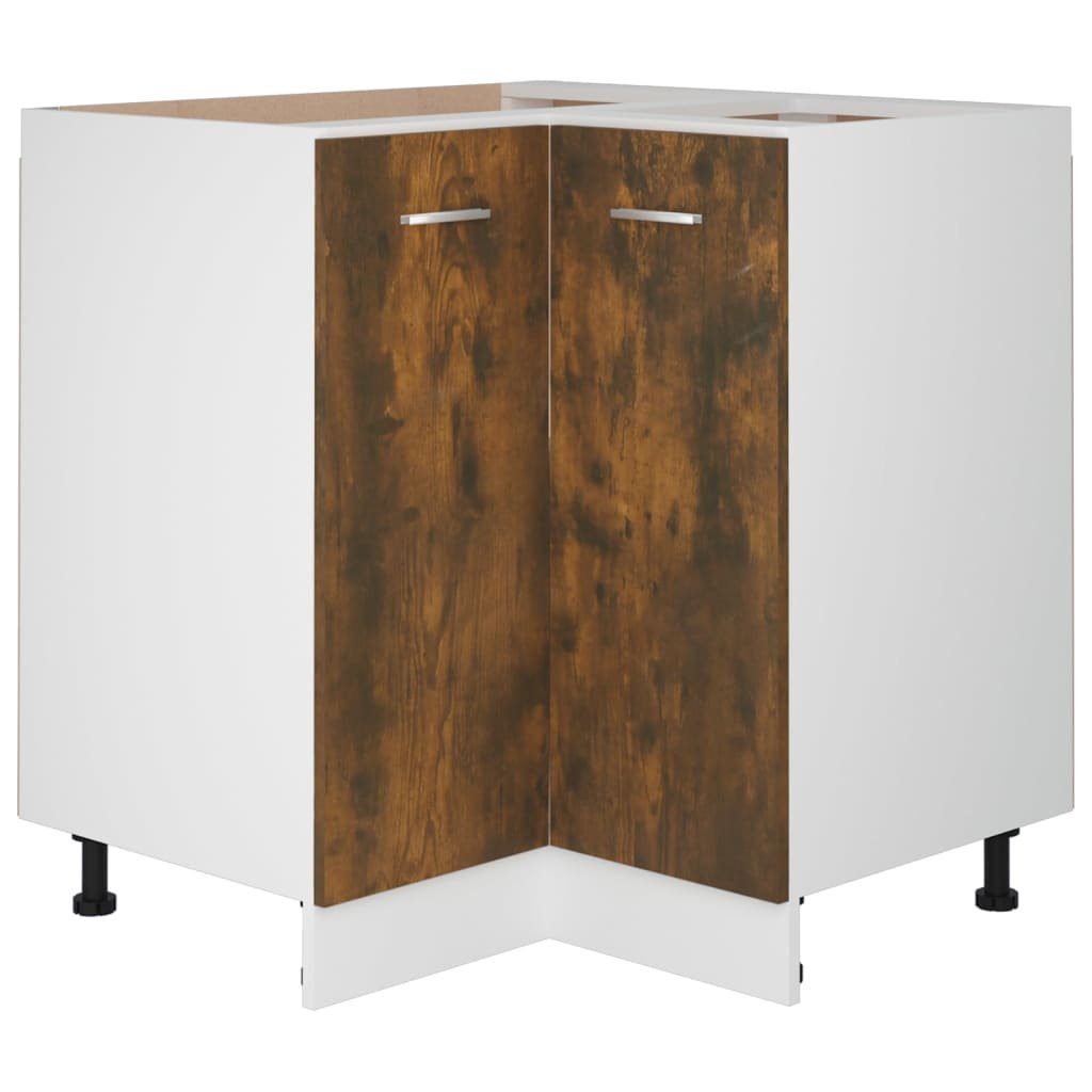 Unterschrank Küchenschrank Räuchereiche 75,5x75,5x80,5 cm Spanplatte