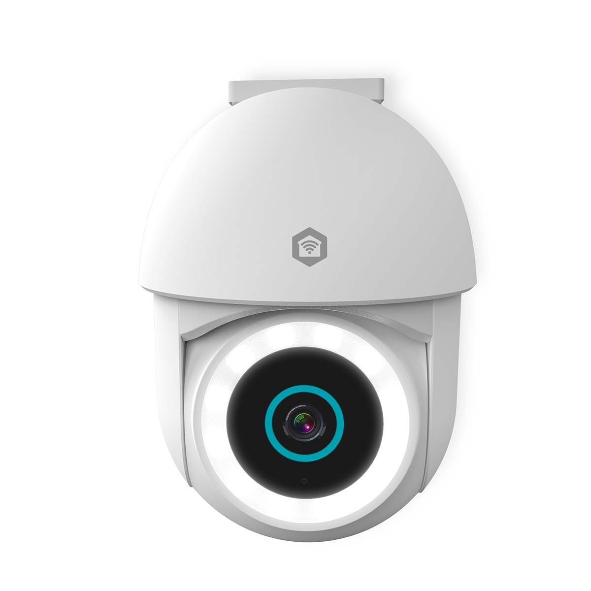 Nedis Überwachungskamera WIFICO22CWT (1-tlg., 3MP Full HD, Pan/Tilt, Farb-Nachtsicht, Bewegungssensor, IP65)