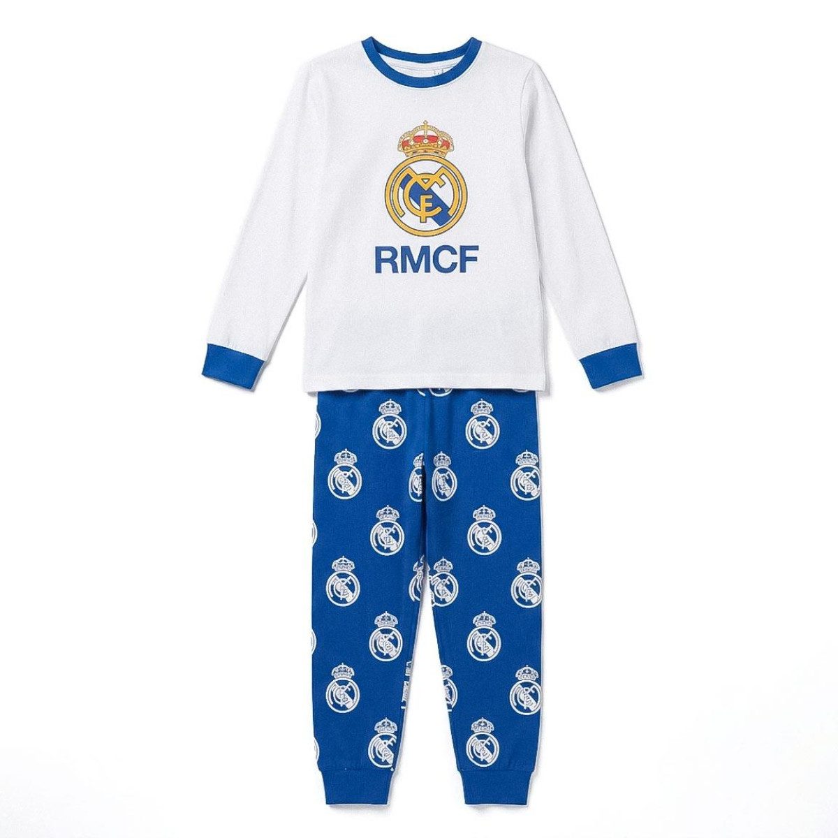 Real Madrid Pyjama Kinder Zweiteiler lang für Schlafen Freizeit Übernachtungen