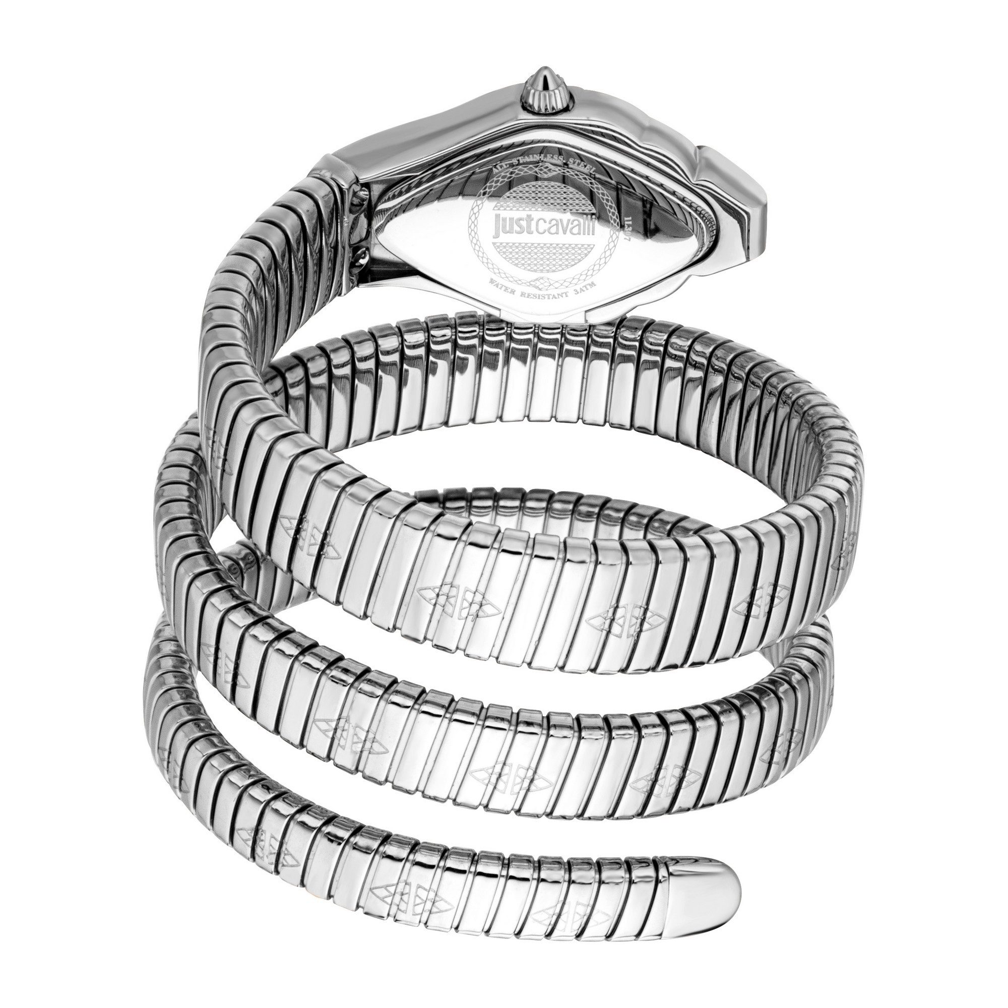 Just Cavalli Time Quarzuhr Cristallo JC1L307M0015, Armbanduhr, Damenuhr, Edelstahlarmband, analog