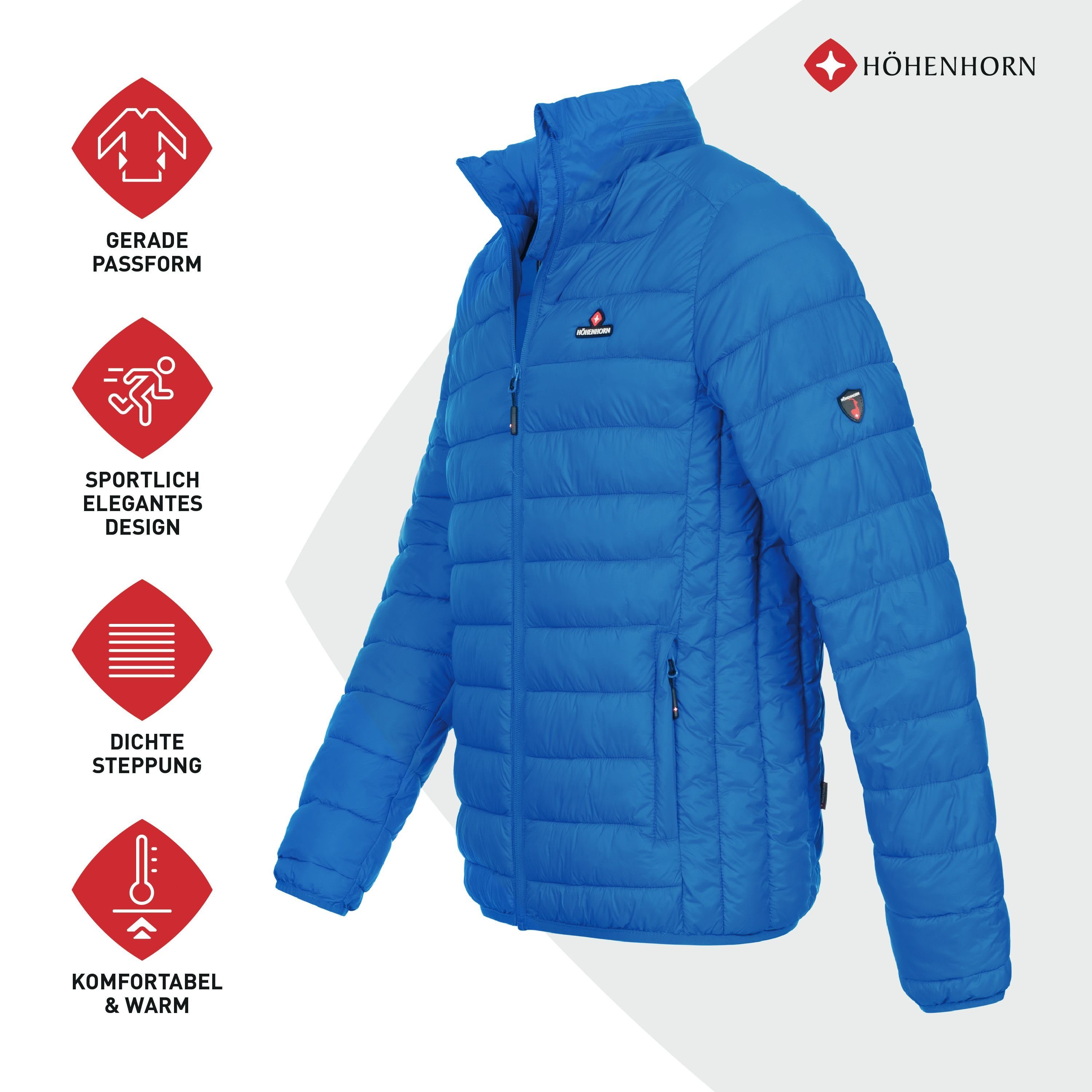 Höhenhorn Steppjacke Balmhorn Herren Jacke für Männer Übergangsjacke mit Kapuze leichtes Eigengewicht, Thermo-Wattierung