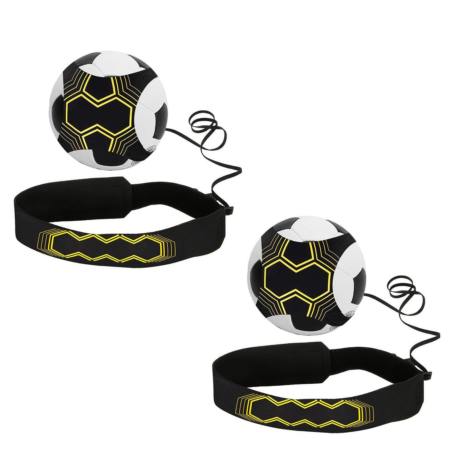 Trainingshilfe 1/2x Fußball Kick Trainer,Solo Kinder Fussball Trainingszubehör