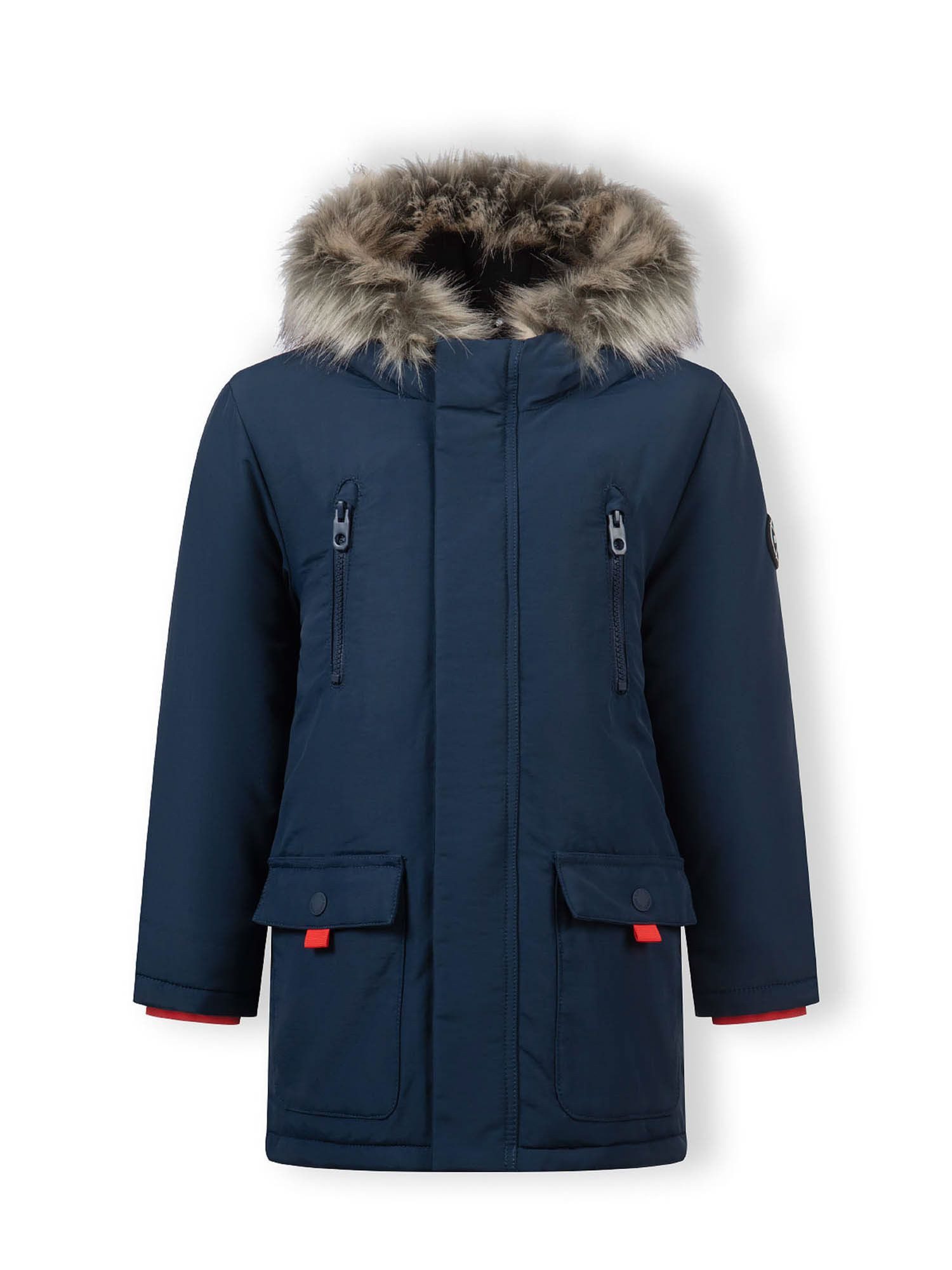 MINOTI Winterjacke Jacke mit Kapuze und Brusttaschen mit Reißverschluss (9 m-8y)