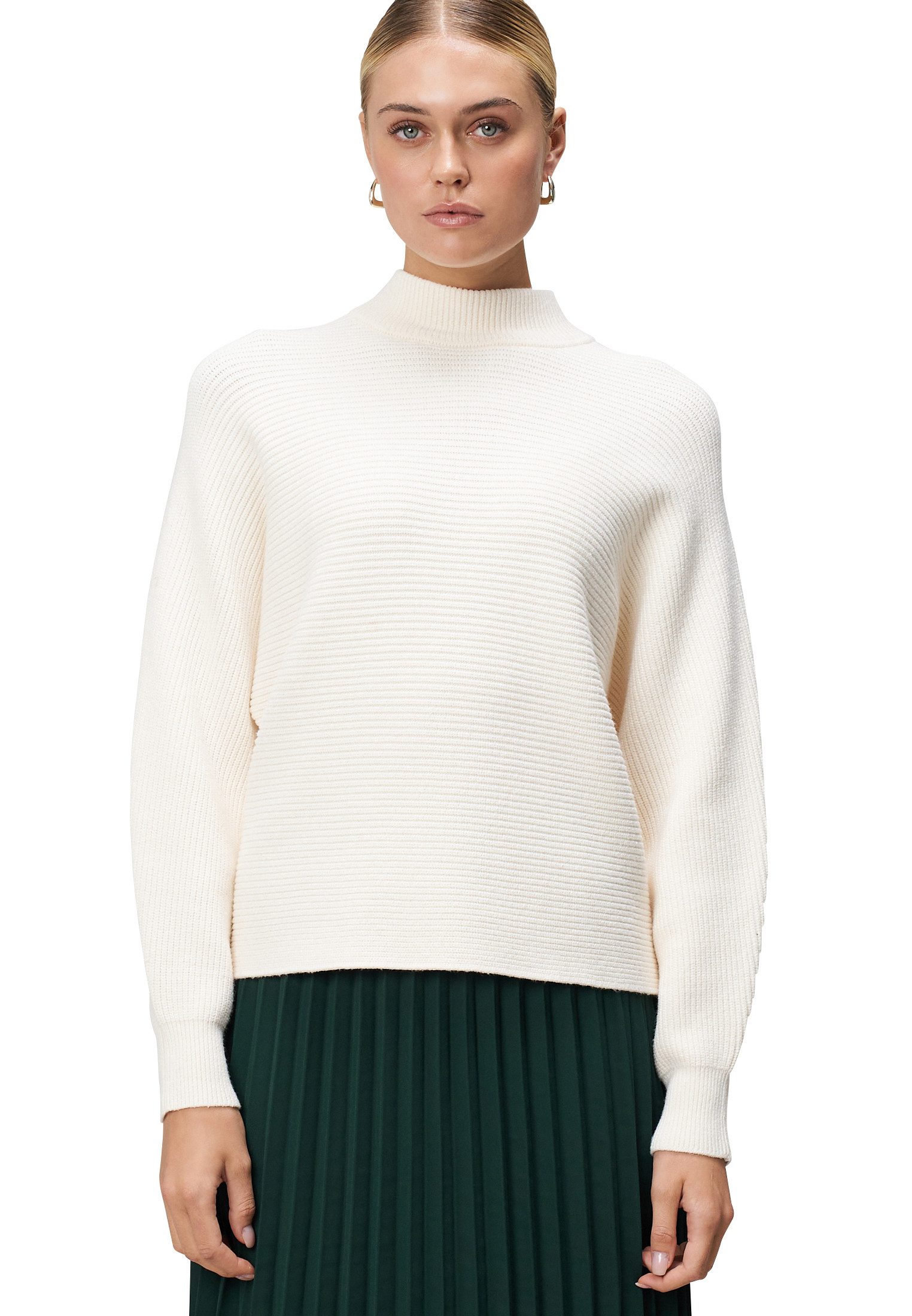 Zero Strickpullover Damen Pullover mit Strukturmuster (1-tlg) Plain/ohne De günstig online kaufen