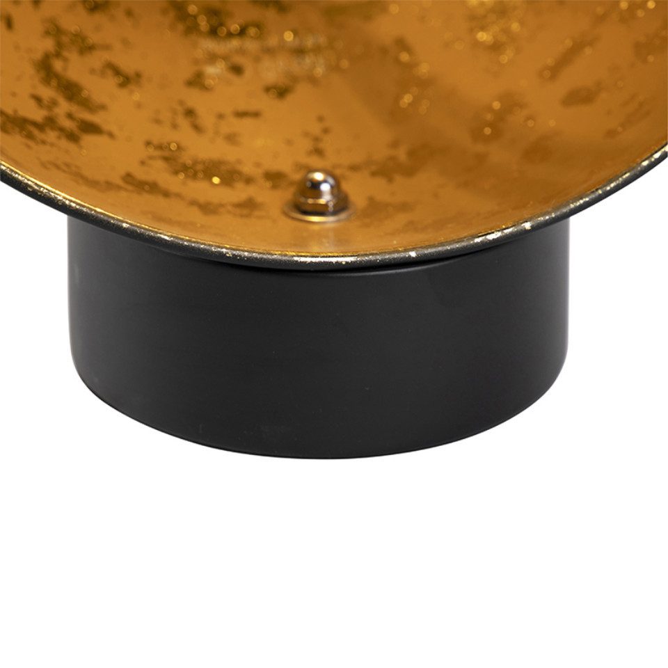 Qazqa Tischleuchte Magna yeyang, ohne Leuchtmittel, E27, Schwarz, Industrie günstig online kaufen