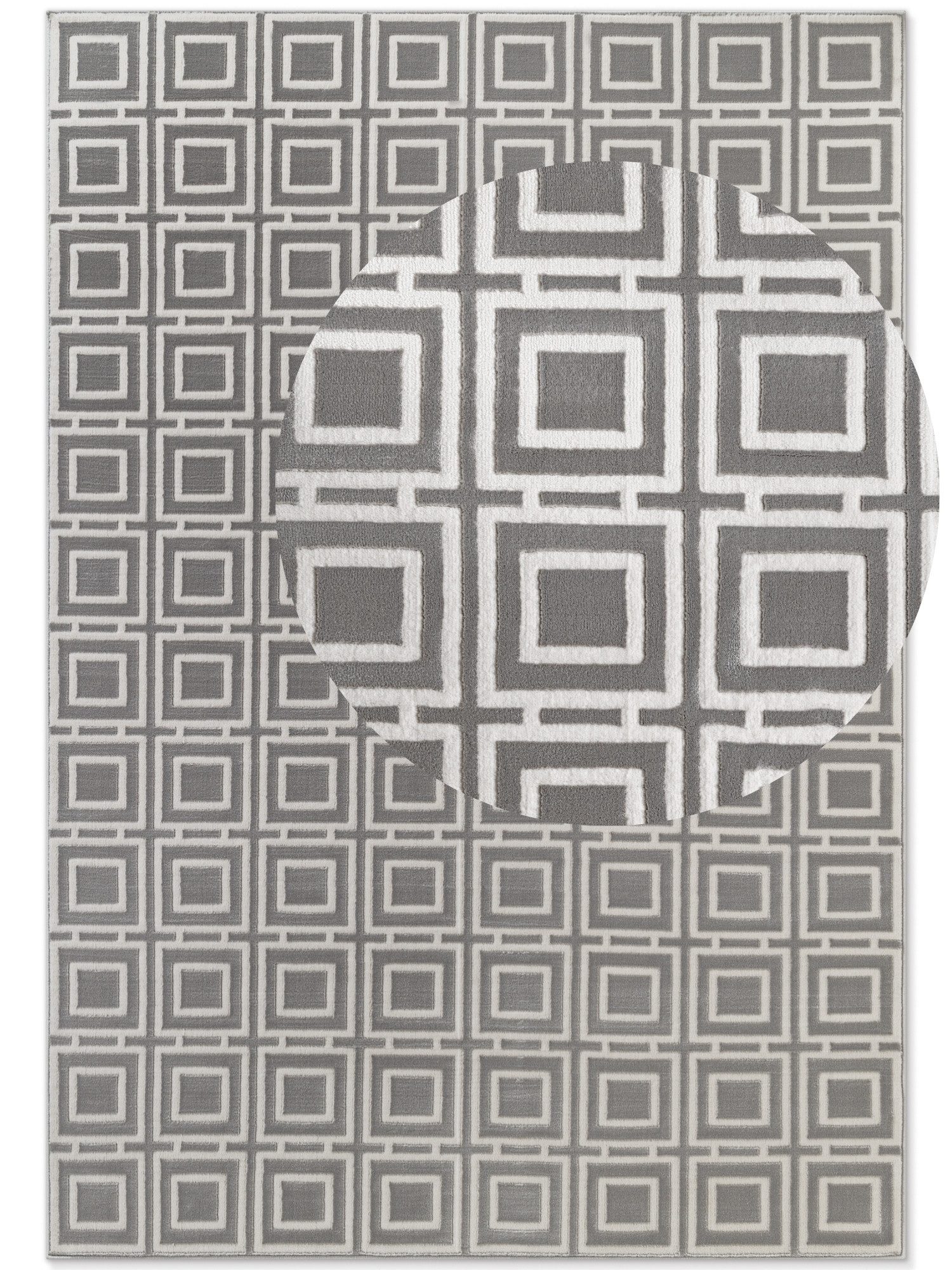 ELLE DECORATION Designteppich Howlite, rechteckig, Höhe: 9 mm, Wohnzimmer, Schlafzimmer, Läufer, Hoch-Tief Effekt, Flur, Glanz