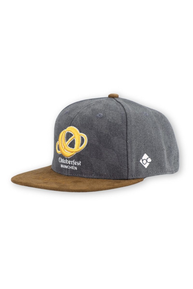 Bavarian Caps Schiebermütze Basecap - OKTOBERFEST - dunkelgrau