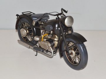 JS GartenDeko Modellmotorrad Blechmotorrad Oldtimer Marke BMW R 16 Modell Motorrad 1932 L 29 cm