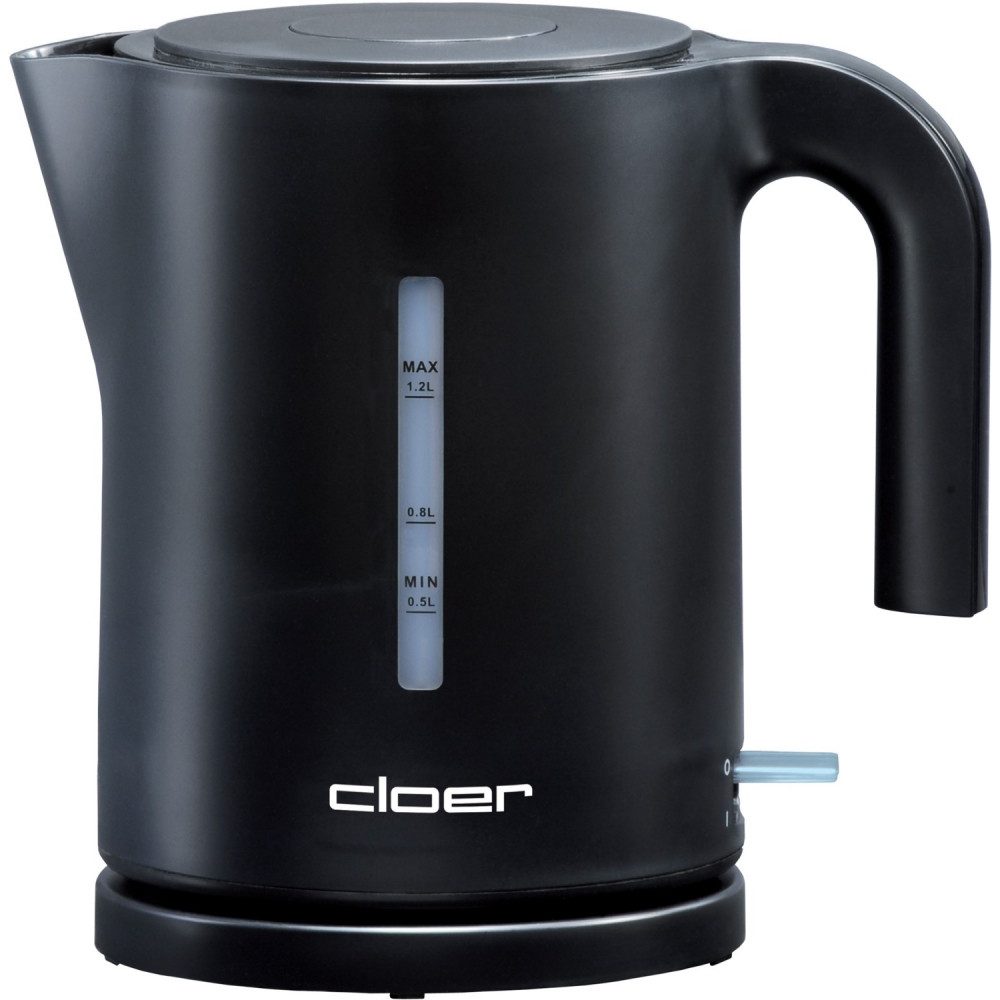Cloer Елктрочайники Cloer 4120 Елктрочайники mit Wasserfilter schwarz, 1.2 l, 2200 W, Überhitzungs- und Trockengehschutz