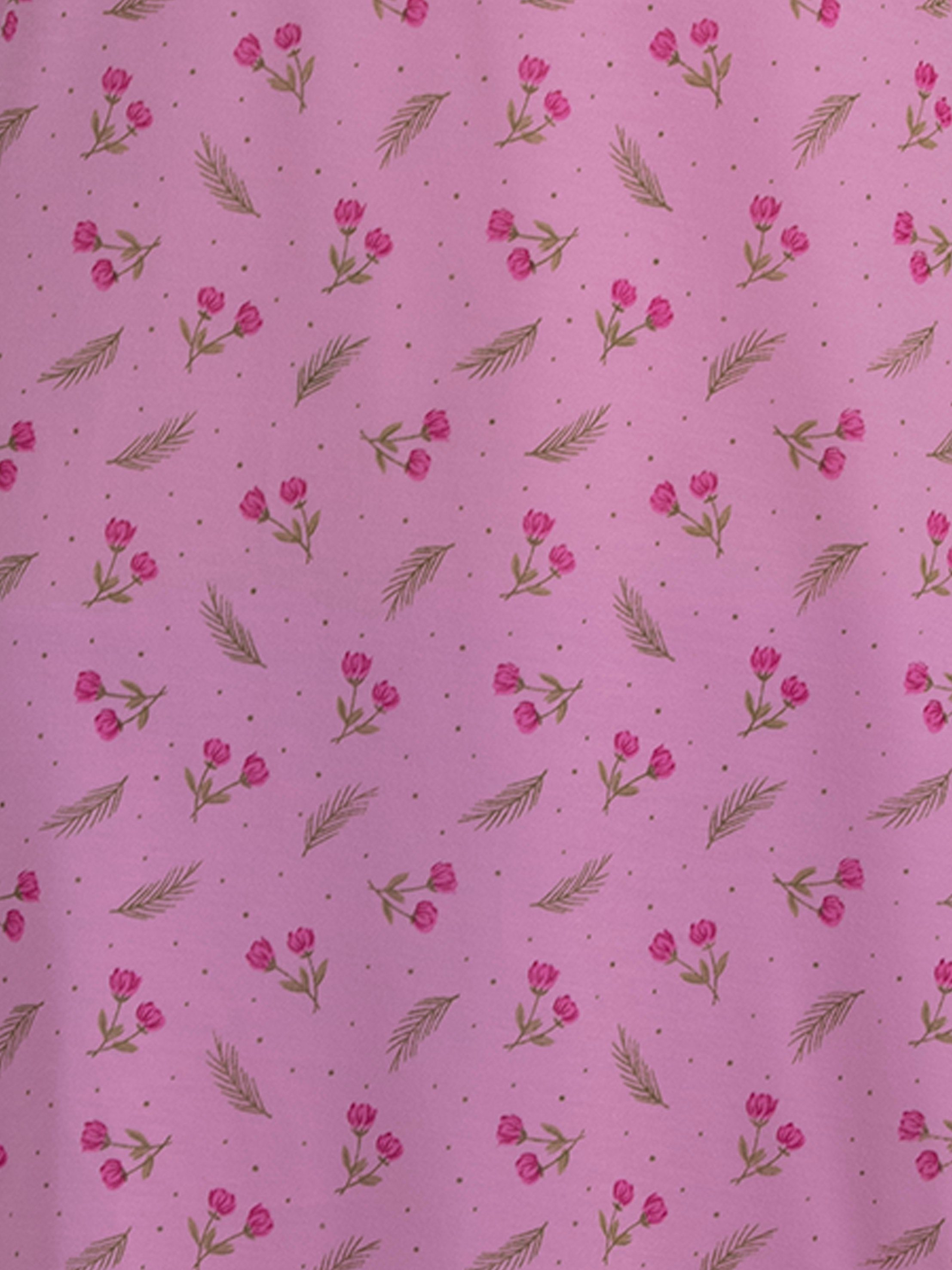 Lucky Nachthemd Nachthemd Langarm - Blumen