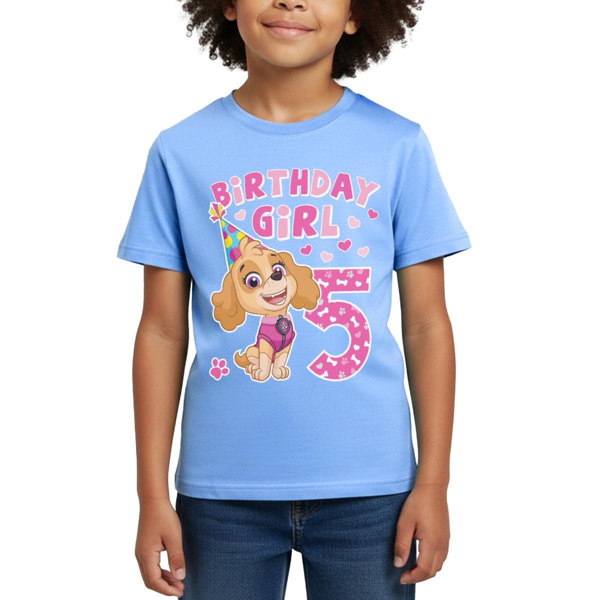T-Shirt Paw Patrol Skye 5. Geburtstag Kinder T-Shirt