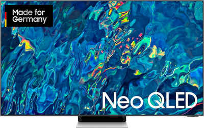 Samsung GQ65QN95BAT QLED-Fernseher (163 cm/65 Zoll, Smart-TV, Google TV, Quantum Matrix Technologie mit Neural Quantum Prozessor 4K, Quantum HDR 2000, Ultimate UHD Dimming Plus)