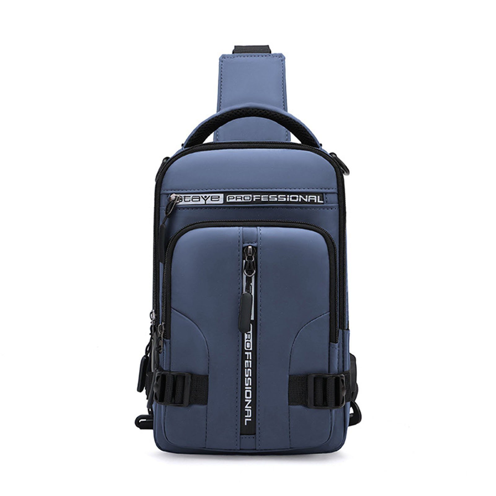 Blusmart Rucksack Diebstahlsichere, Lässige Brusttasche Mit USB-Ladeanschluss dark blue