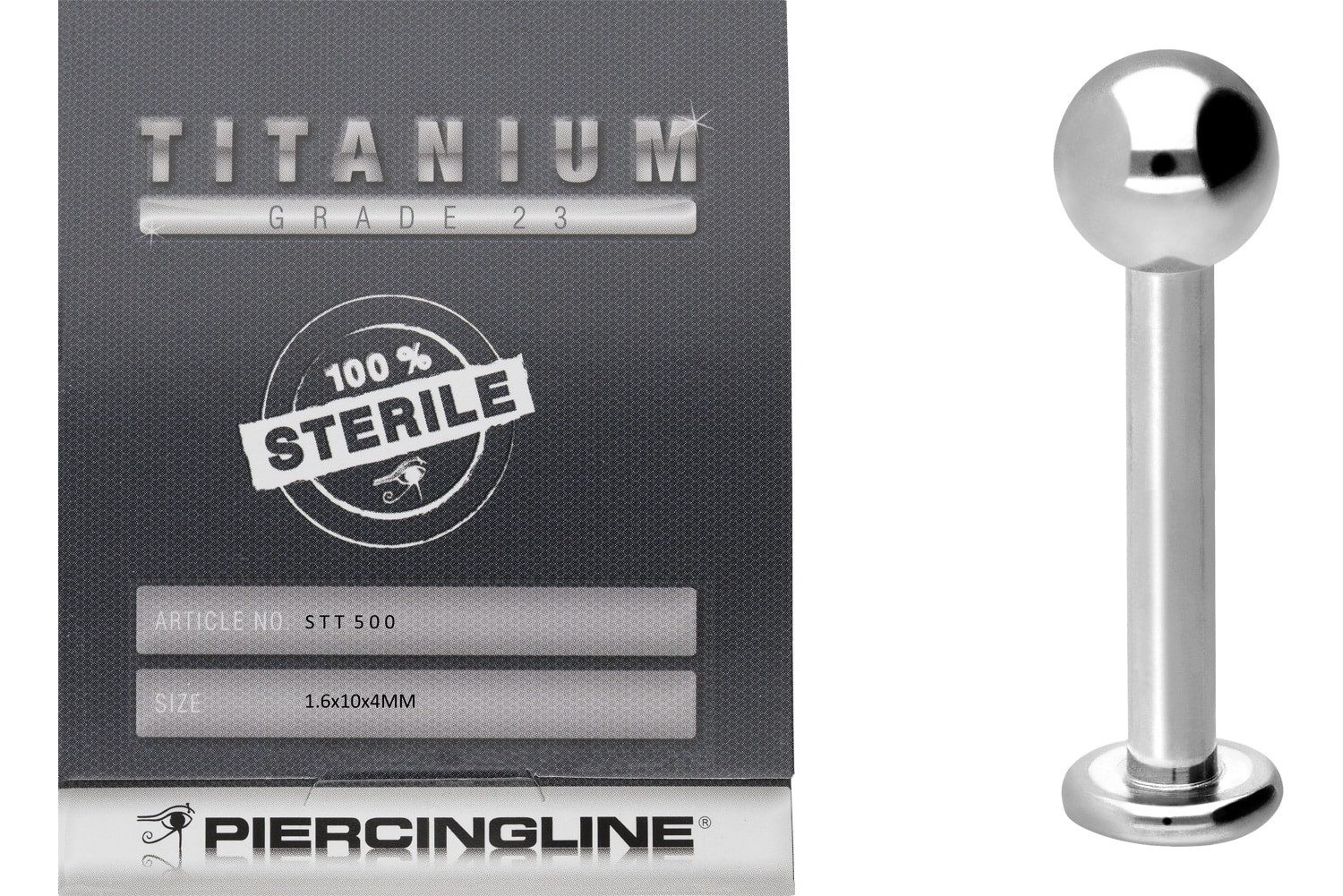 PIERCINGLINE Piercing-Set Sterilisiertes Titan Labret (Labrets günstig online kaufen