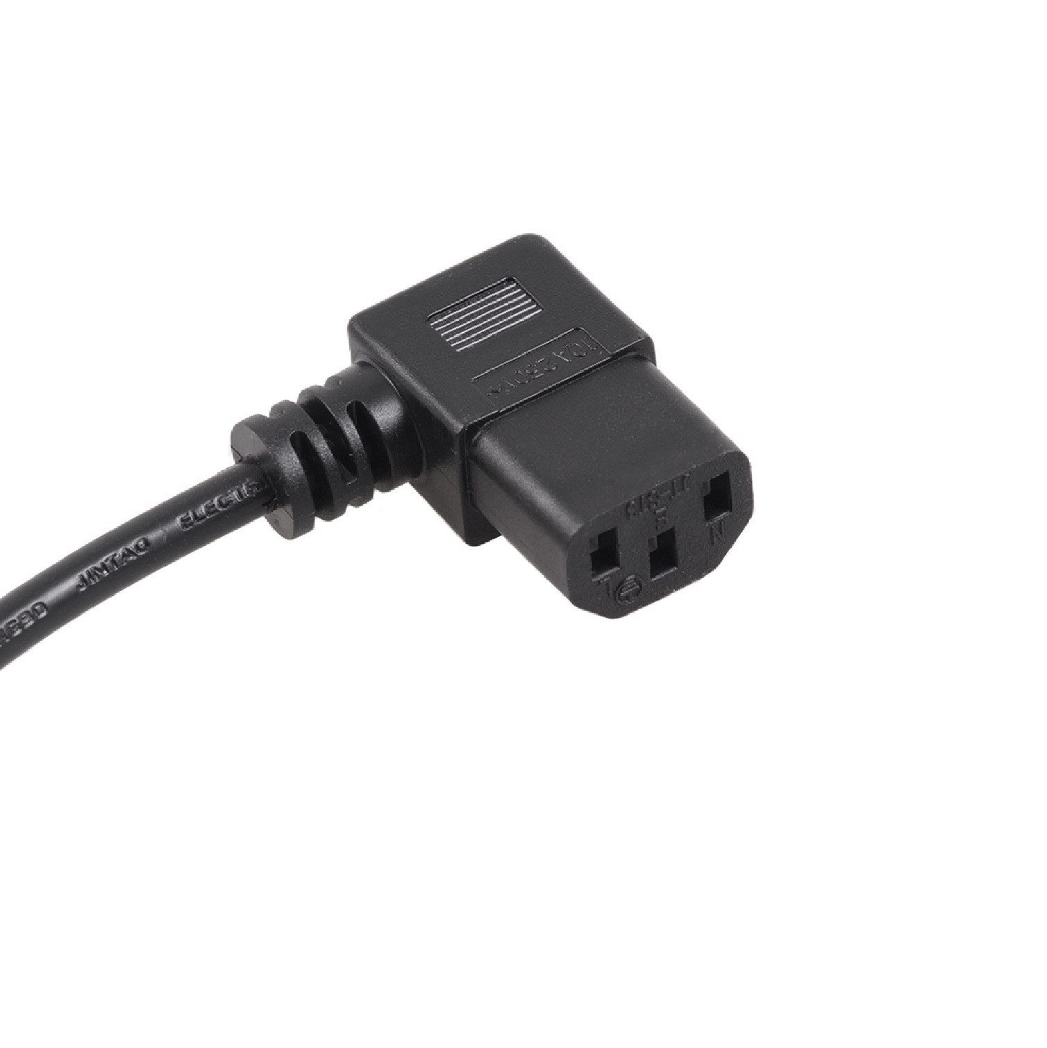Maclean MCTV-802 Netzkabel 1,5 m mit Winkelstecker Netzkabel, (150 cm), Schutzkontakt auf C13 Kaltgerätestecker, 250 V / 16 A