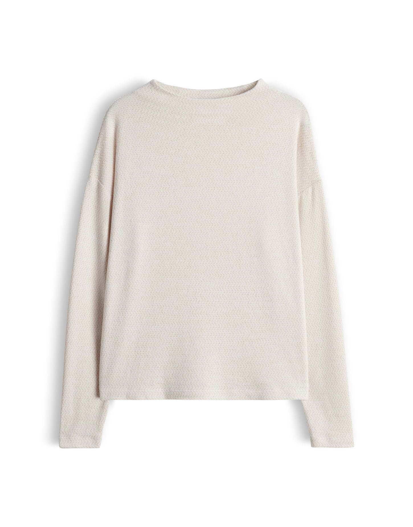 OPUS Langarmshirt Sicozy aus Viskose mit weicher Struktur Gerader Schnitt mit Stehkragen für klare Layering-Looks – Bild 2 von 5