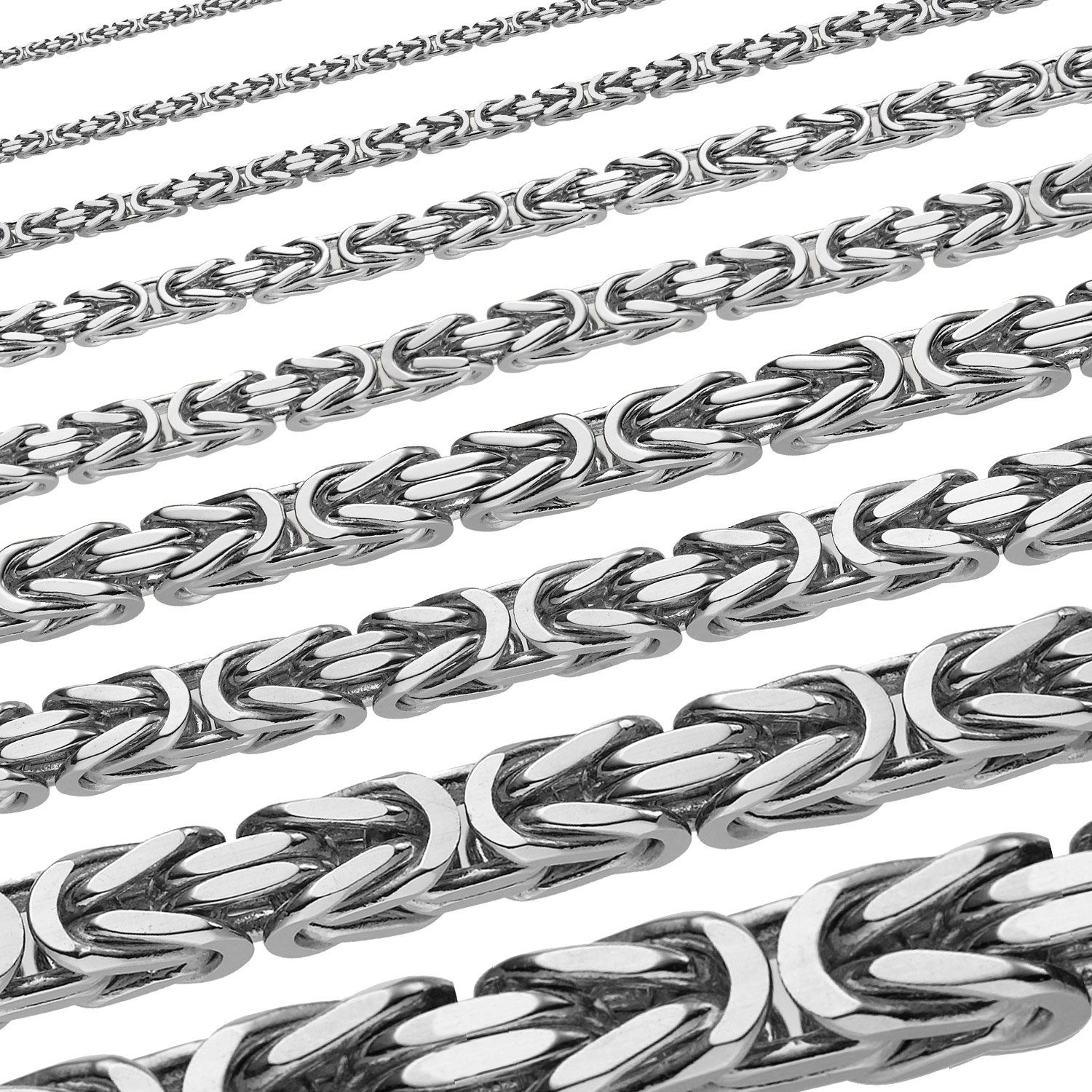 HOPLO Königskette Silberkette Königskette Länge 19 günstig online kaufen