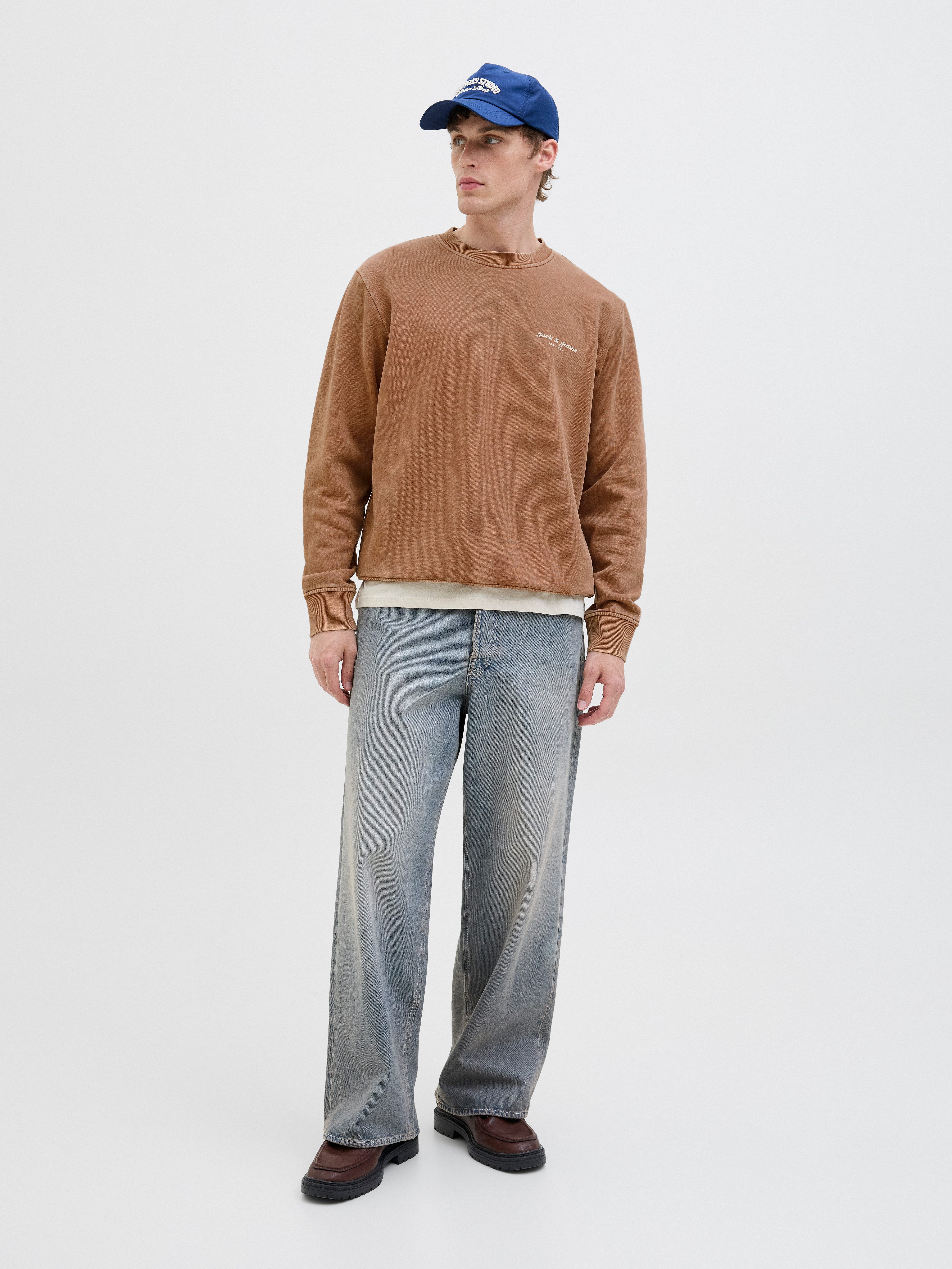 Jack & Jones Sweatshirt JJEDOVER PRINT SWEAT CREW NECK – Bild 5 von 5