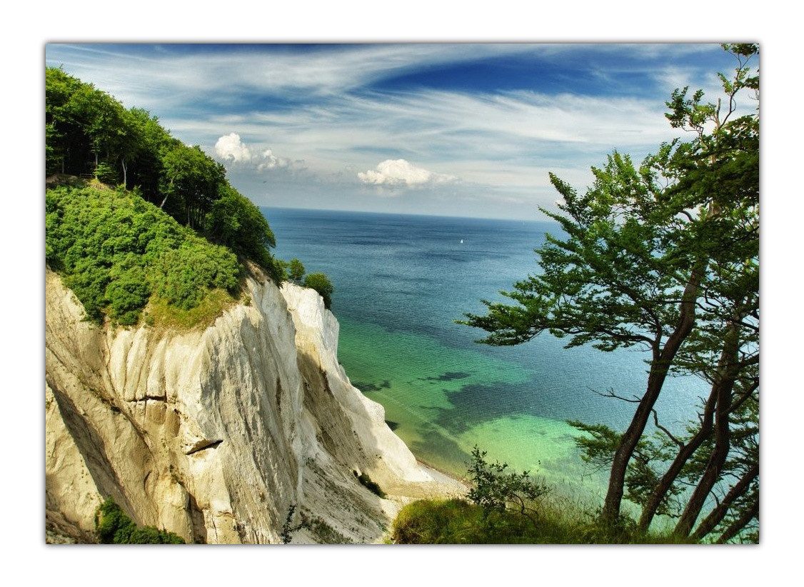 LYSCO Poster XXL Plakat Meer, Strand, Küste, Blick von Insel Rügen mit Krei günstig online kaufen
