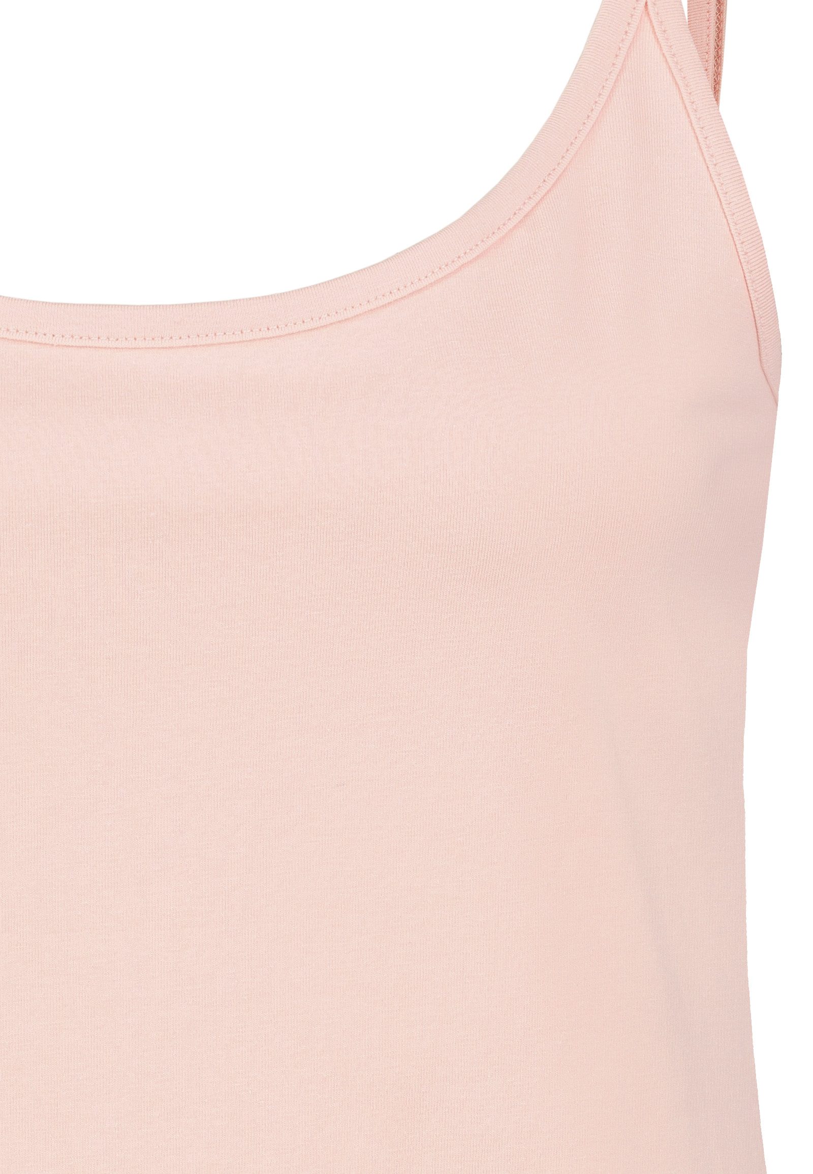 SUBLEVEL Shirttop Spaghettiträger-, einfarbig, Baumwolle, 4er-Pack (4-tlg) Strap-Top 4er-Pack