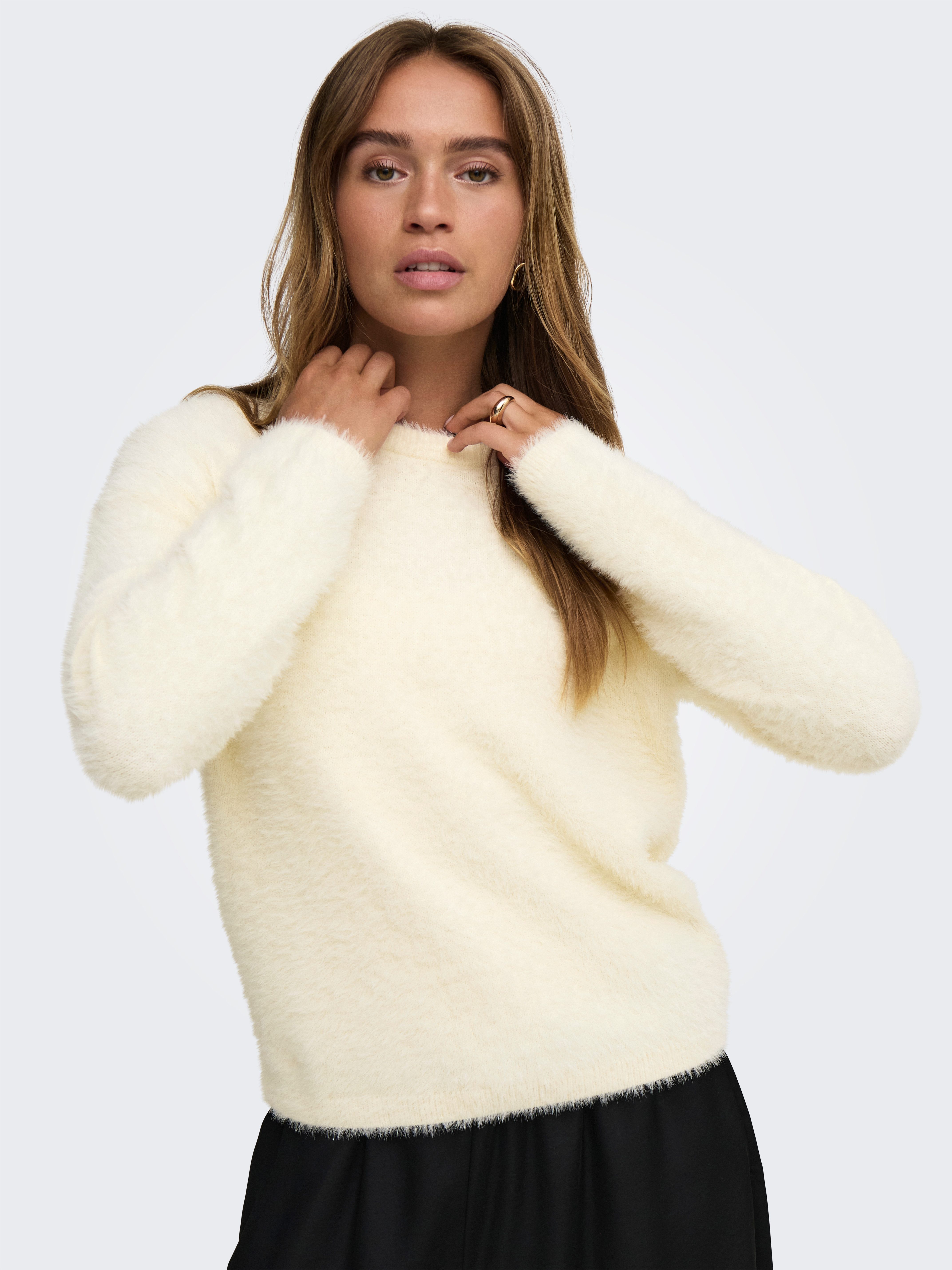 JDY Strickpullover JDYPRIME JAYLA L/S ON PULLOVER KNT Materialmix