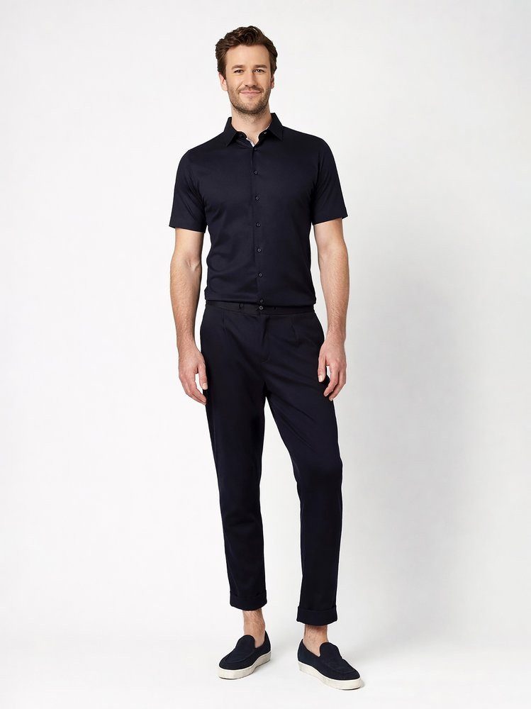 DESOTO Kurzarmhemd Casual Kent 1/2 Businesshemd, slim fit, Kentkragen – Bild 5 von 5