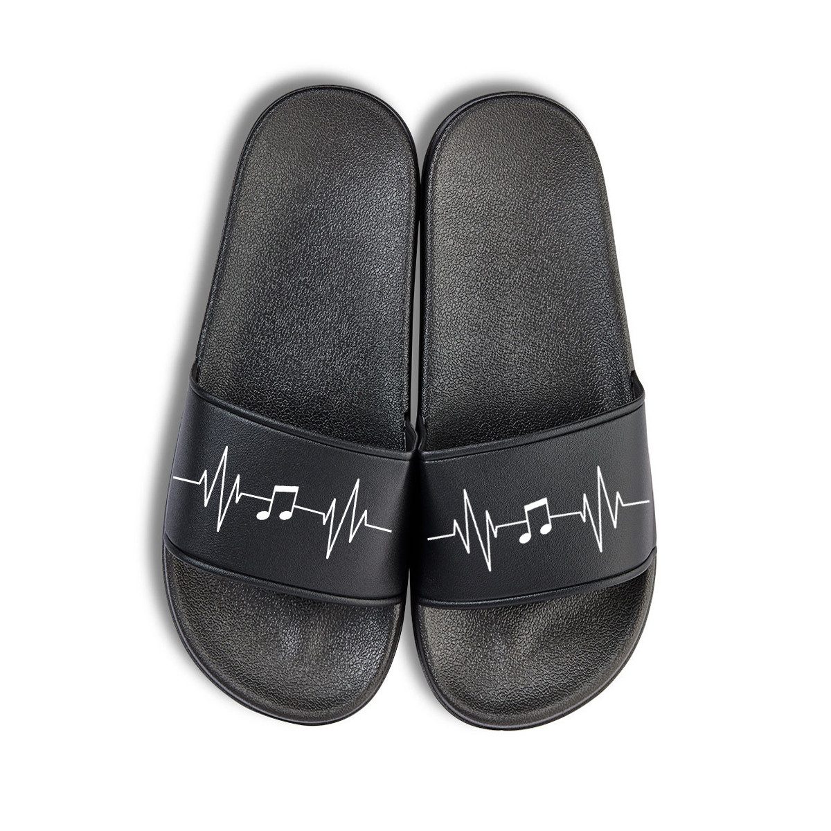 Youth Designz Heartbeat Music Unisex Badelatschen günstig online kaufen